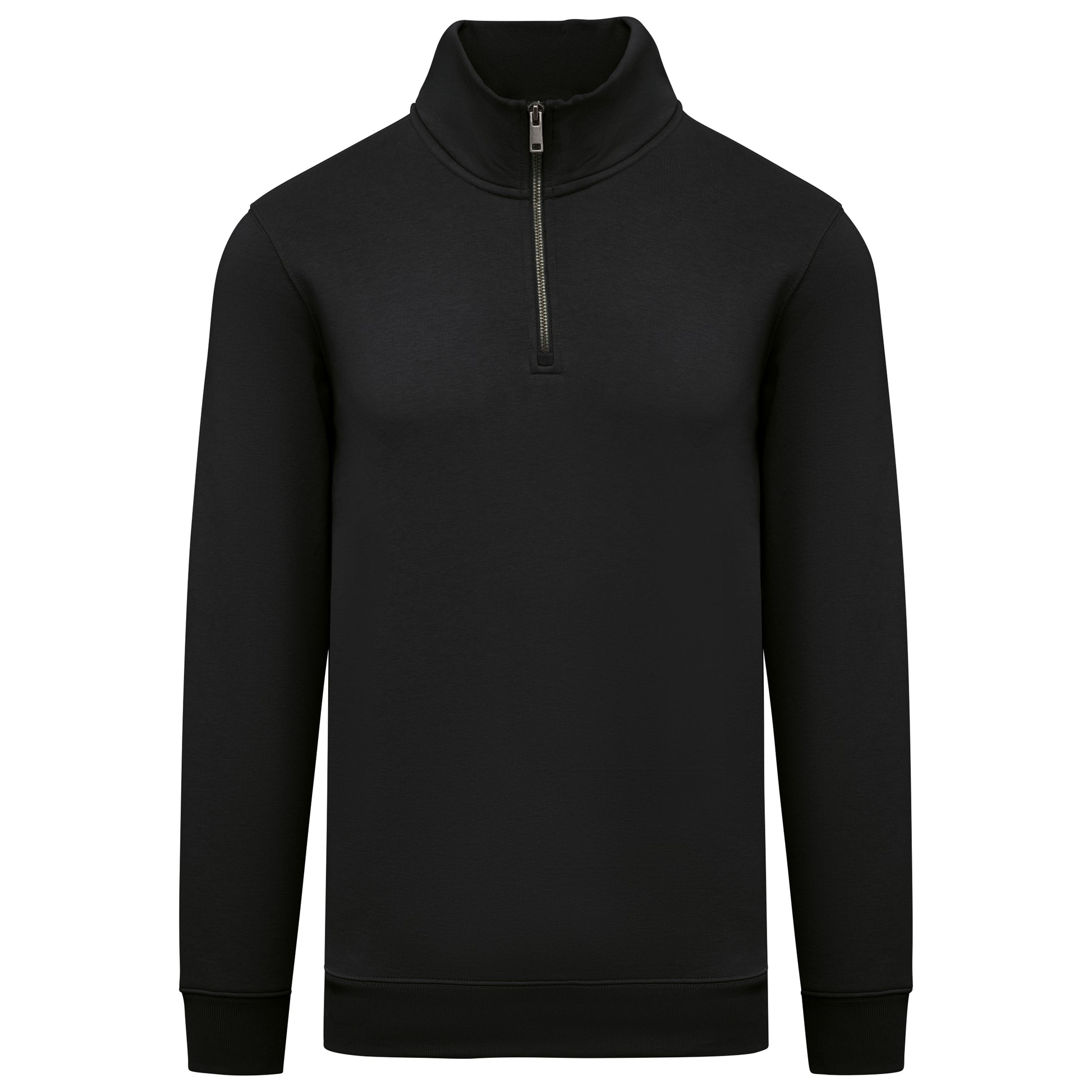 Duurzame herensweater met opstaande ritskraag