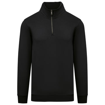 Duurzame herensweater met opstaande ritskraag