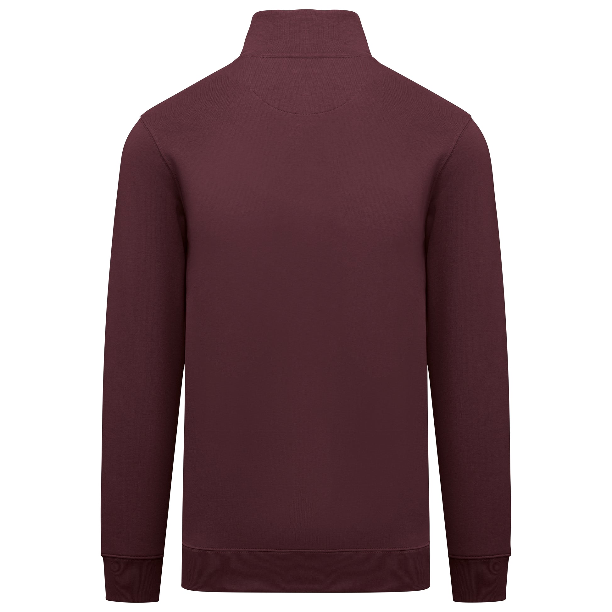 Duurzame herensweater met opstaande ritskraag