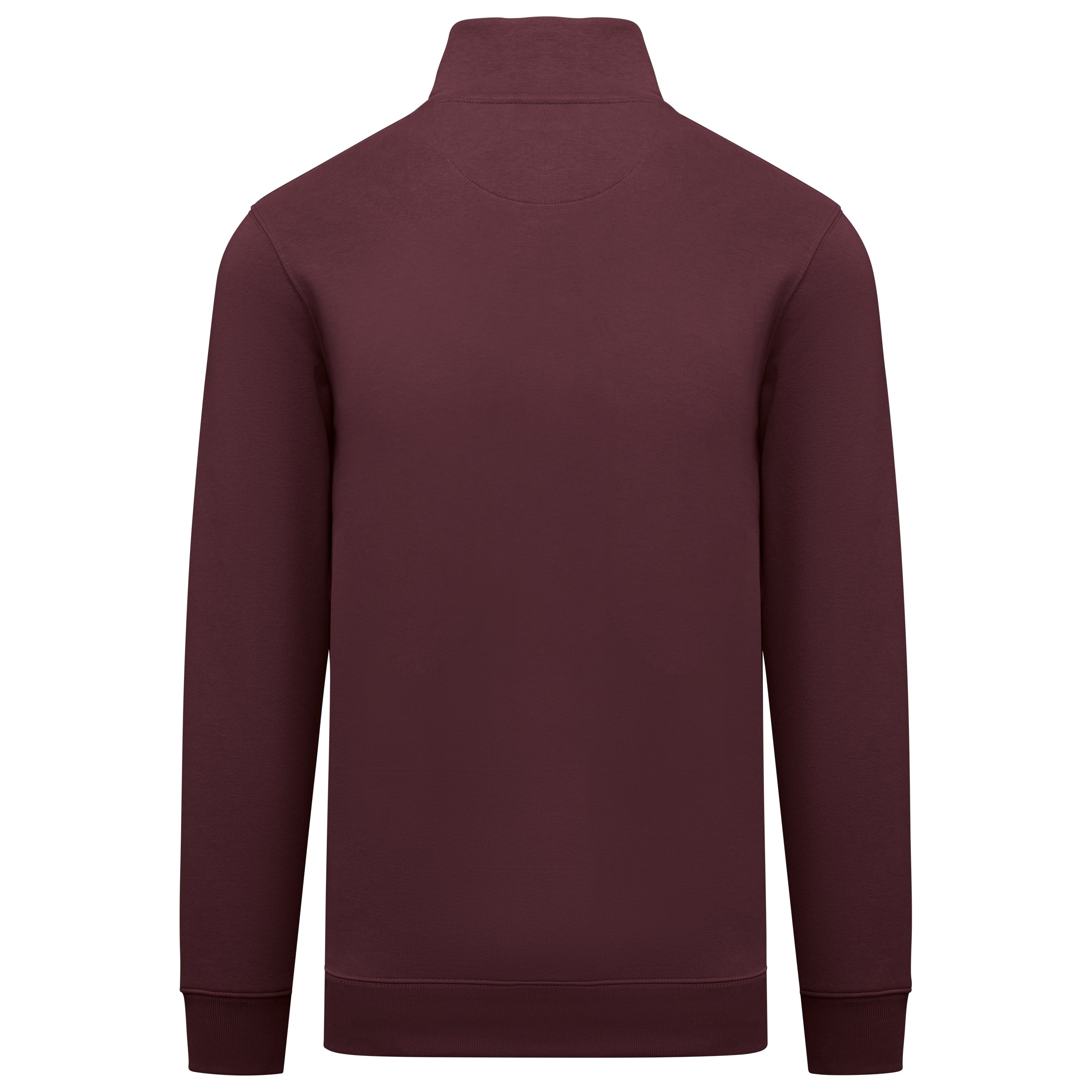 Duurzame herensweater met opstaande ritskraag