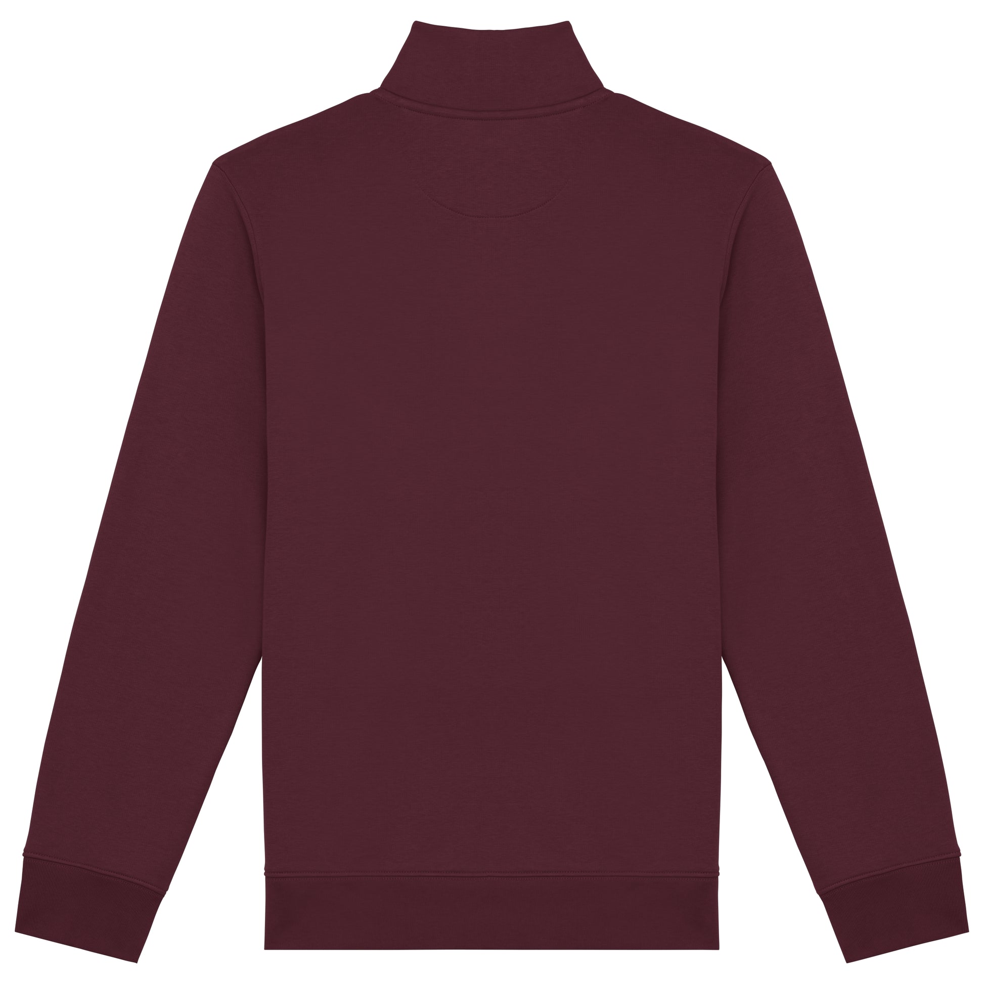 Duurzame herensweater met opstaande ritskraag