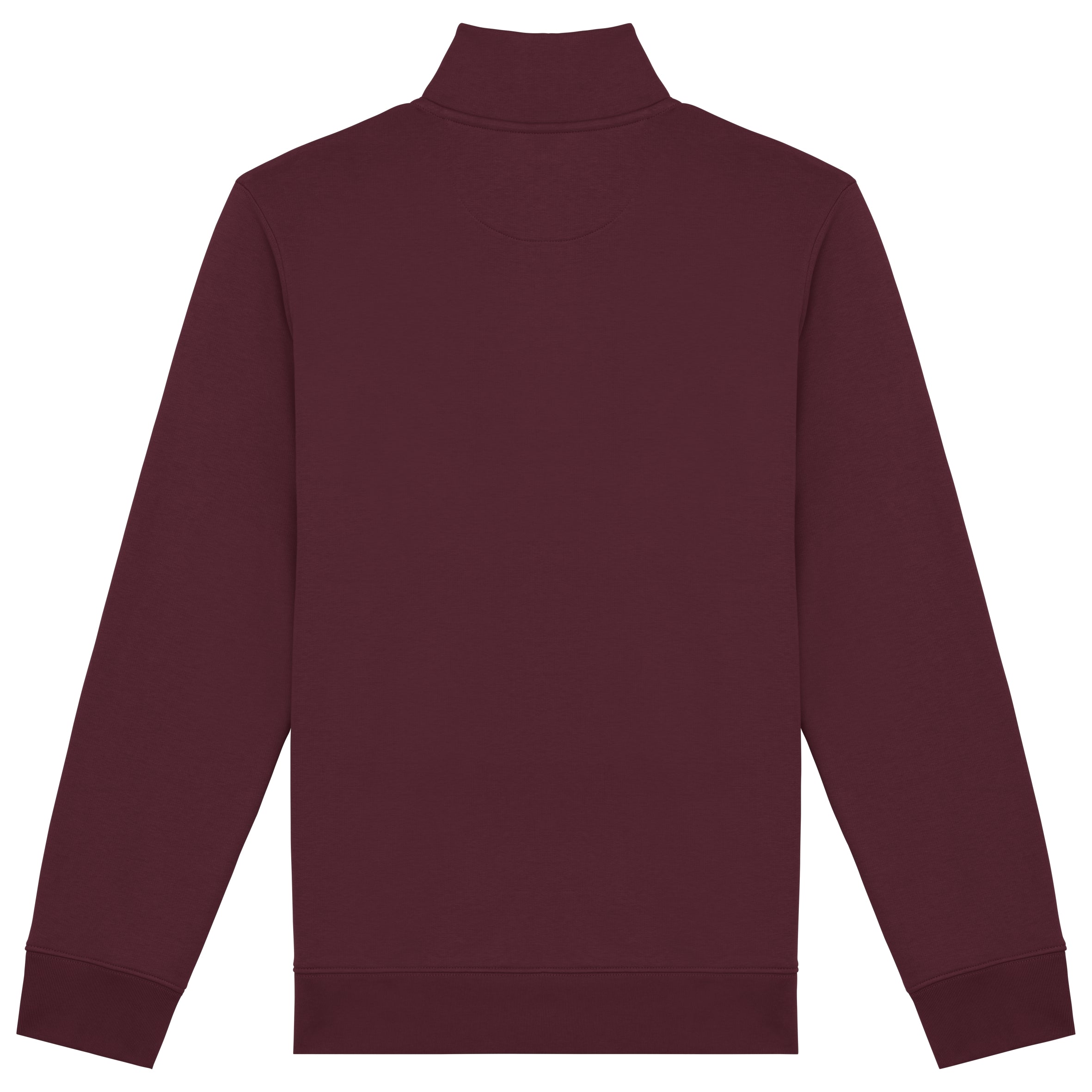 Duurzame herensweater met opstaande ritskraag