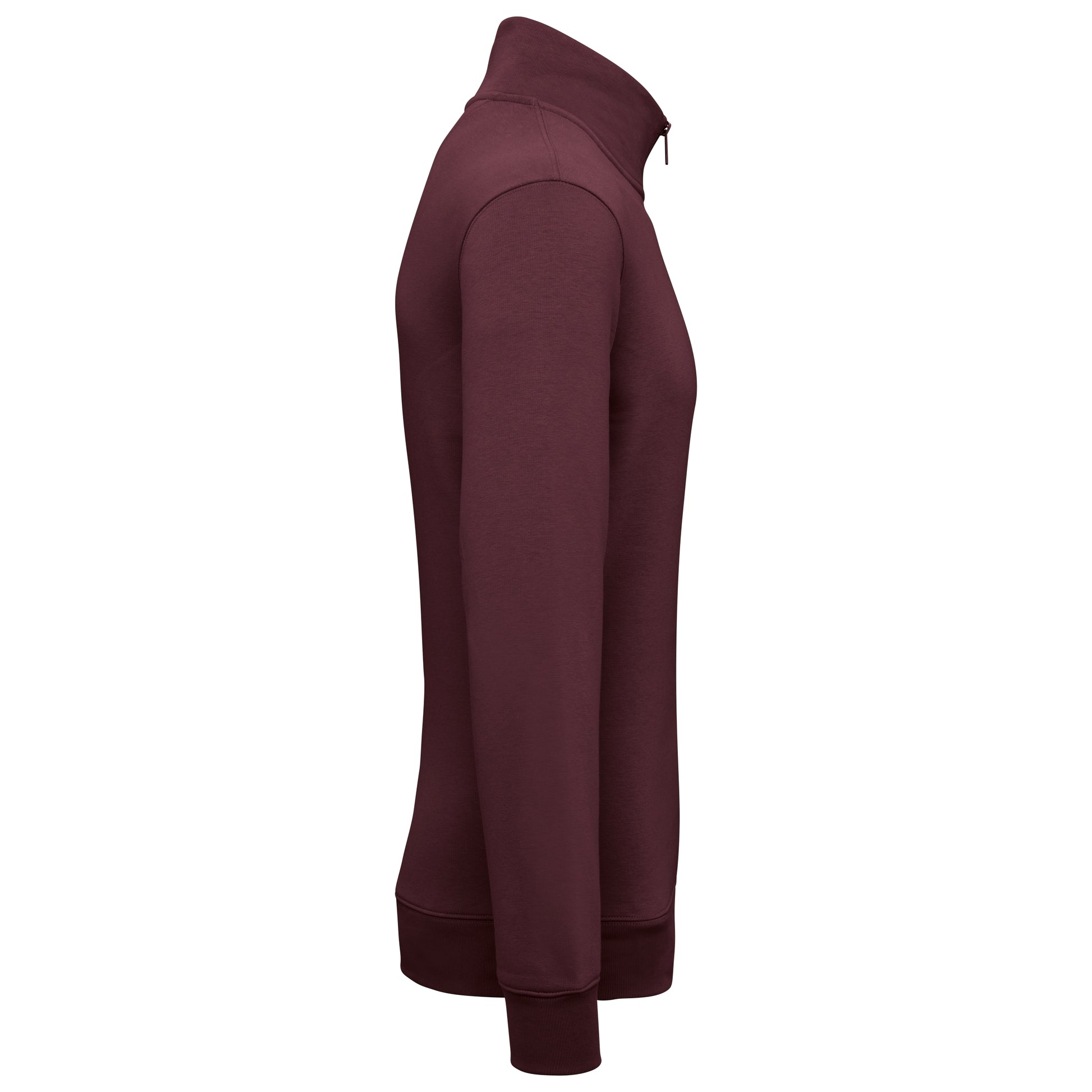 Duurzame herensweater met opstaande ritskraag