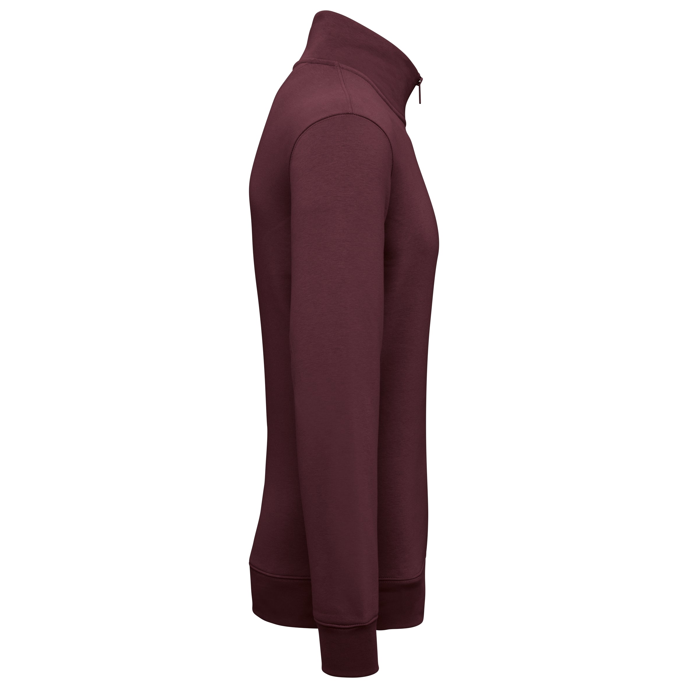Duurzame herensweater met opstaande ritskraag