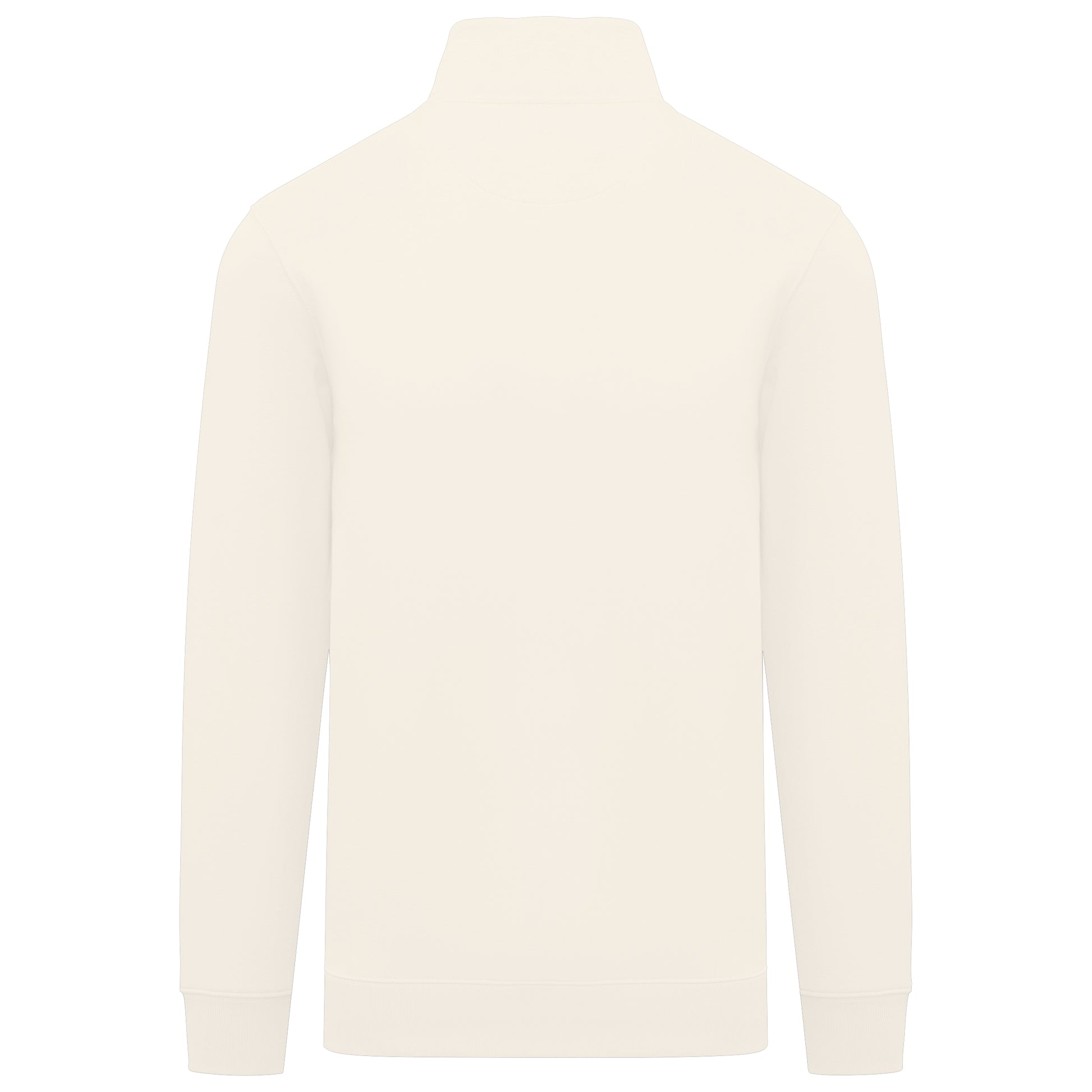 Duurzame herensweater met opstaande ritskraag