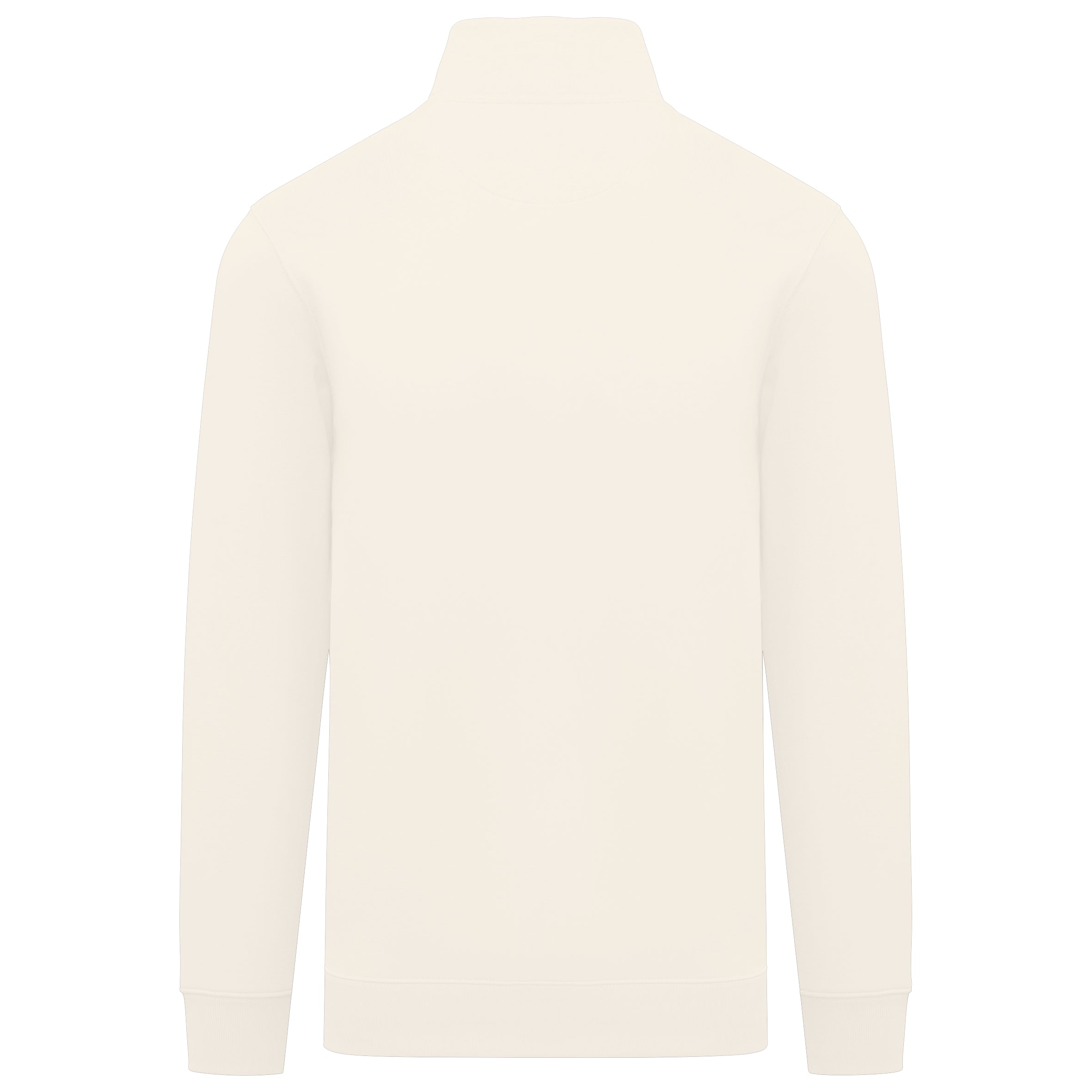 Duurzame herensweater met opstaande ritskraag