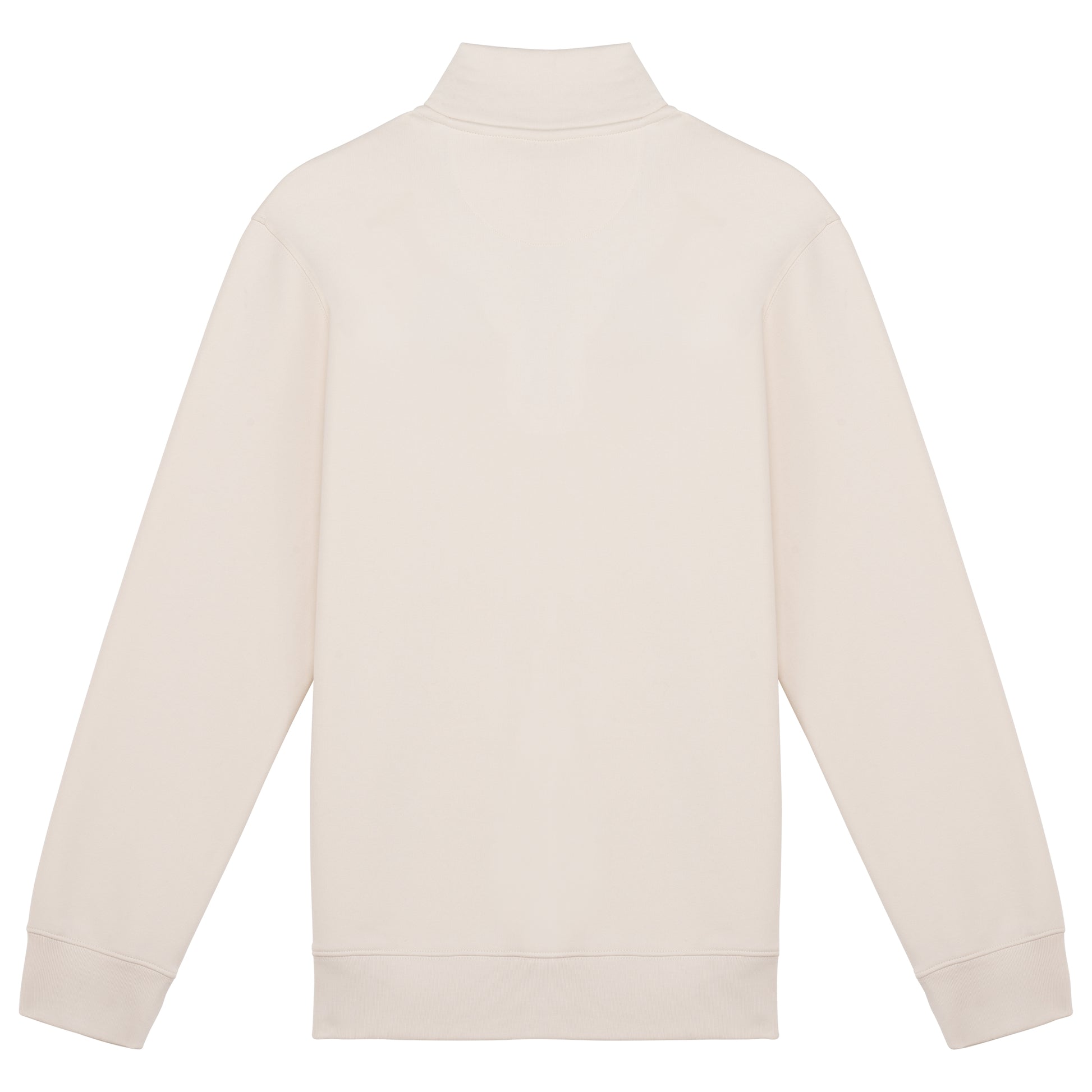 Duurzame herensweater met opstaande ritskraag