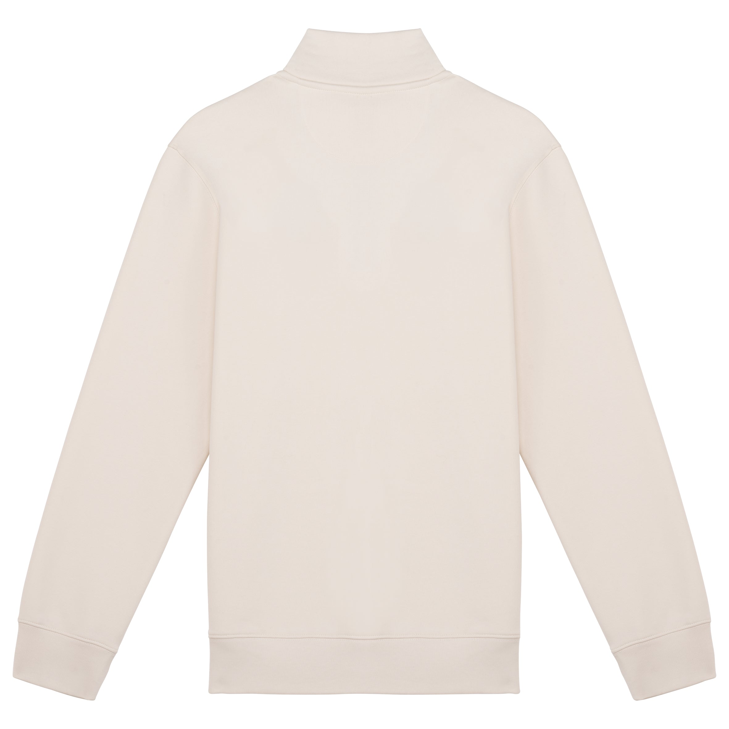 Duurzame herensweater met opstaande ritskraag
