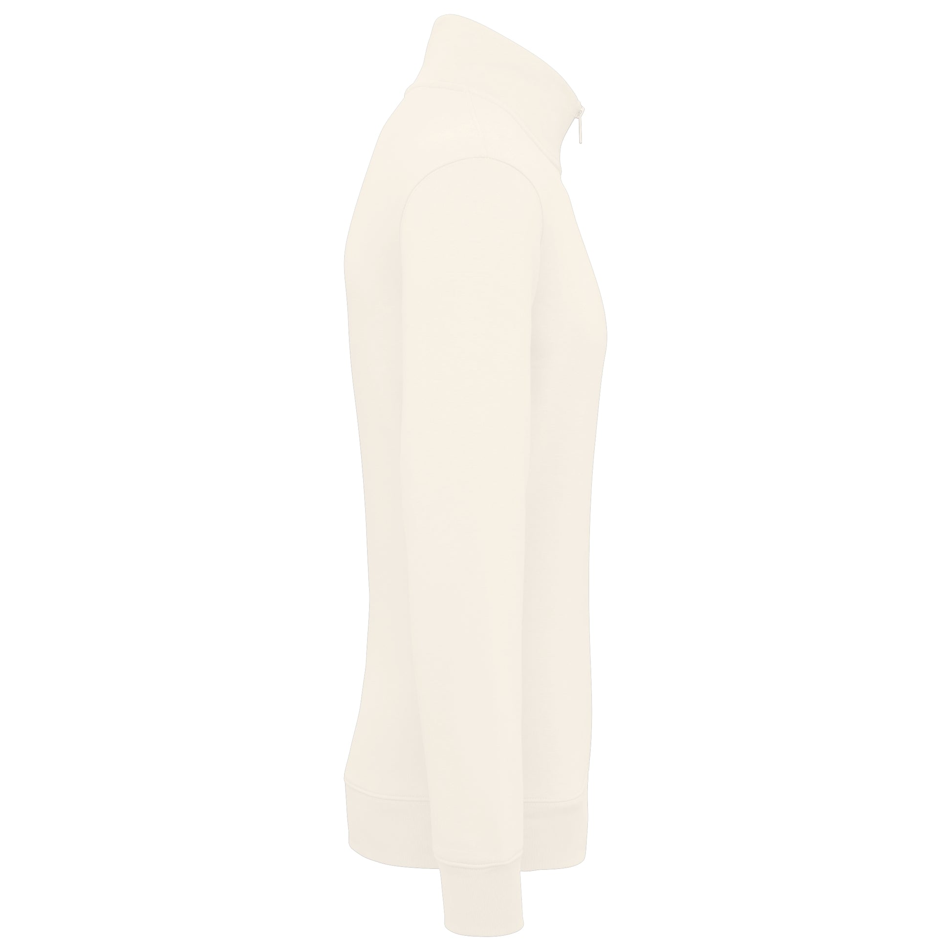 Duurzame herensweater met opstaande ritskraag