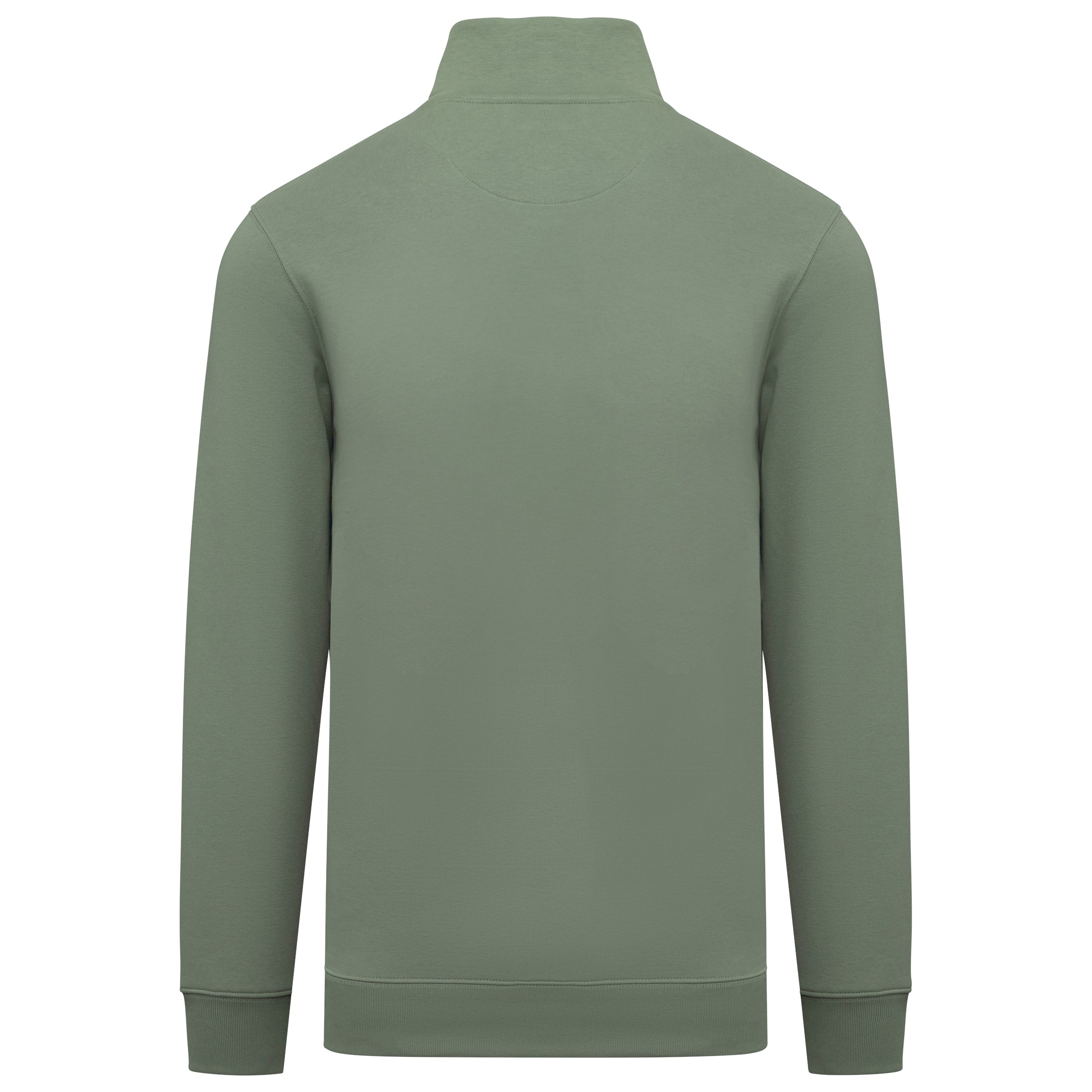 Duurzame herensweater met opstaande ritskraag