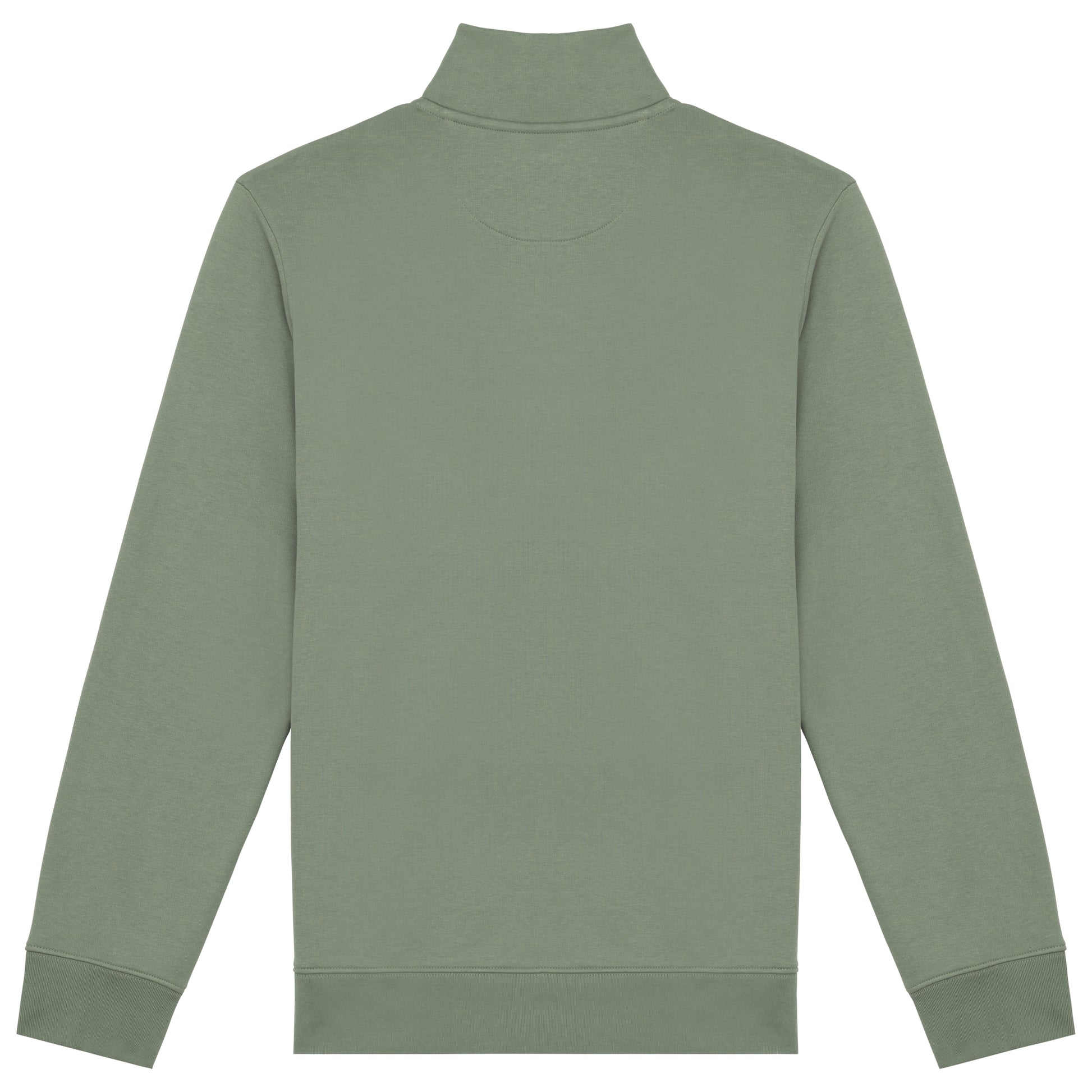 Duurzame herensweater met opstaande ritskraag