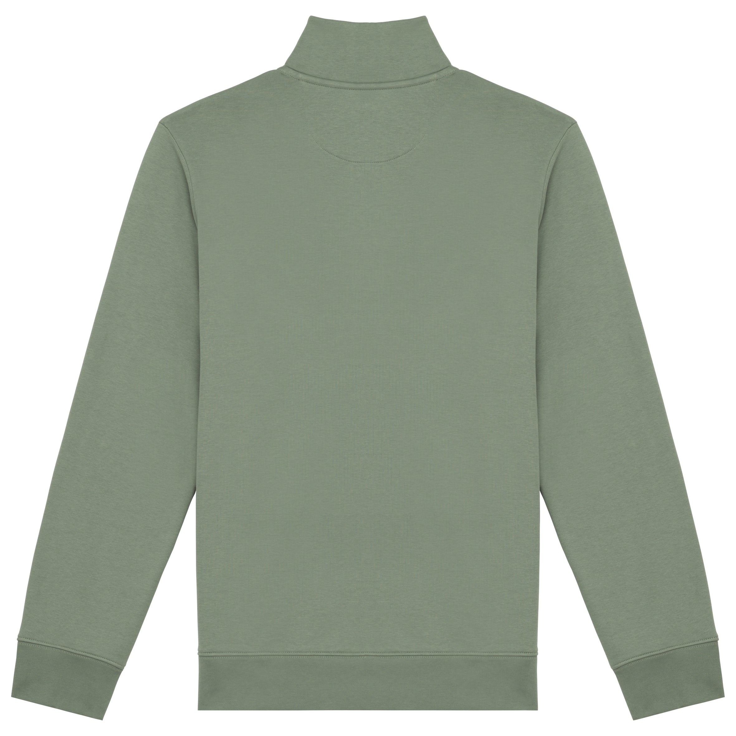 Duurzame herensweater met opstaande ritskraag