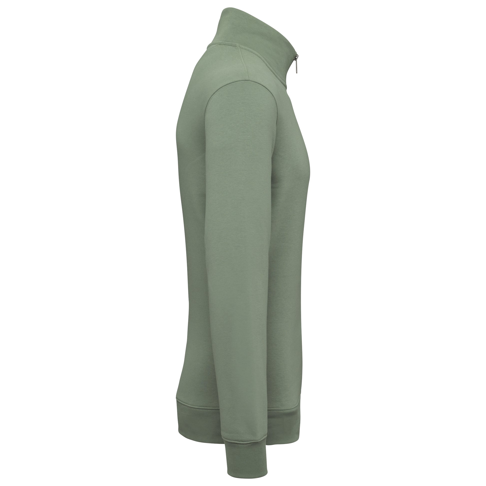 Duurzame herensweater met opstaande ritskraag