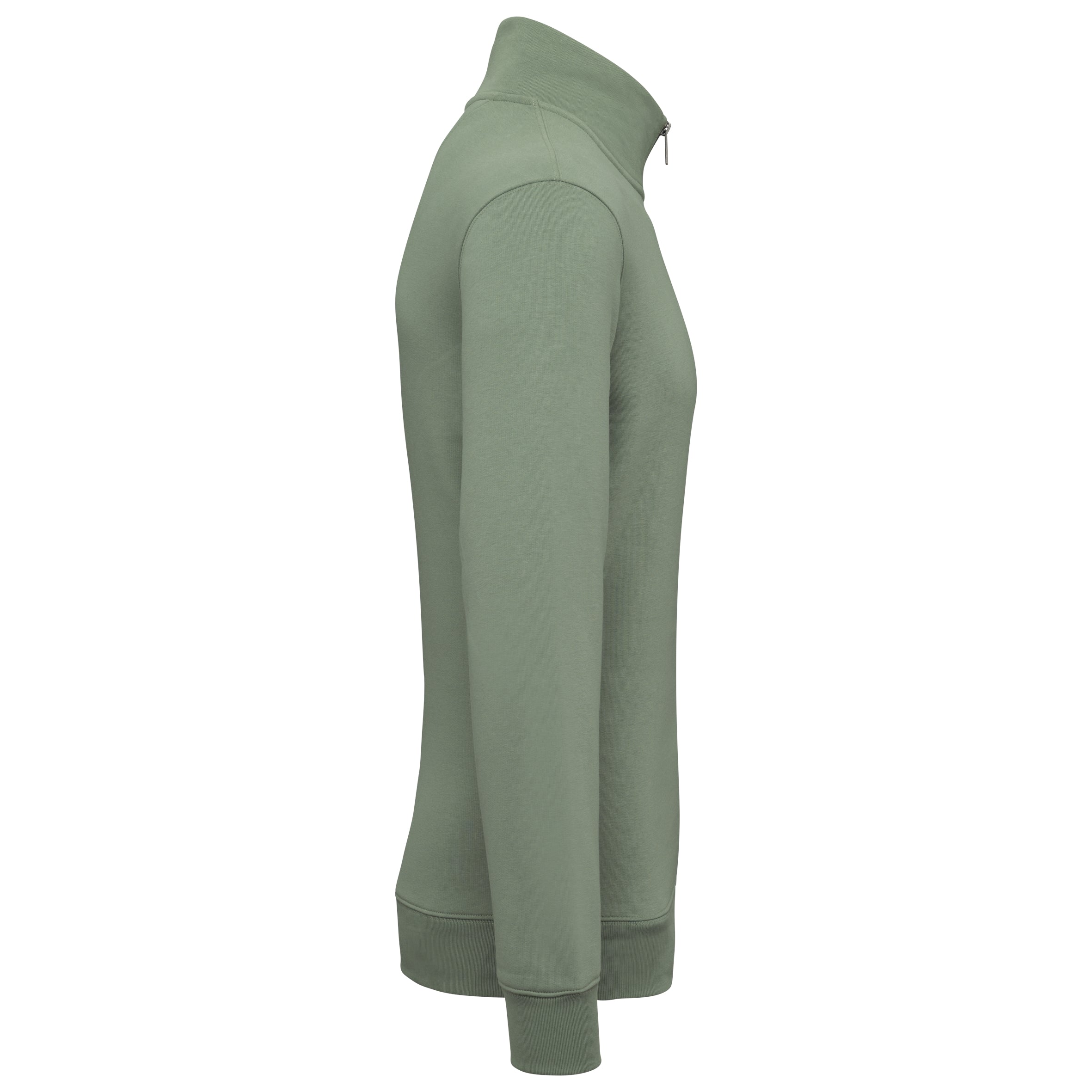 Duurzame herensweater met opstaande ritskraag