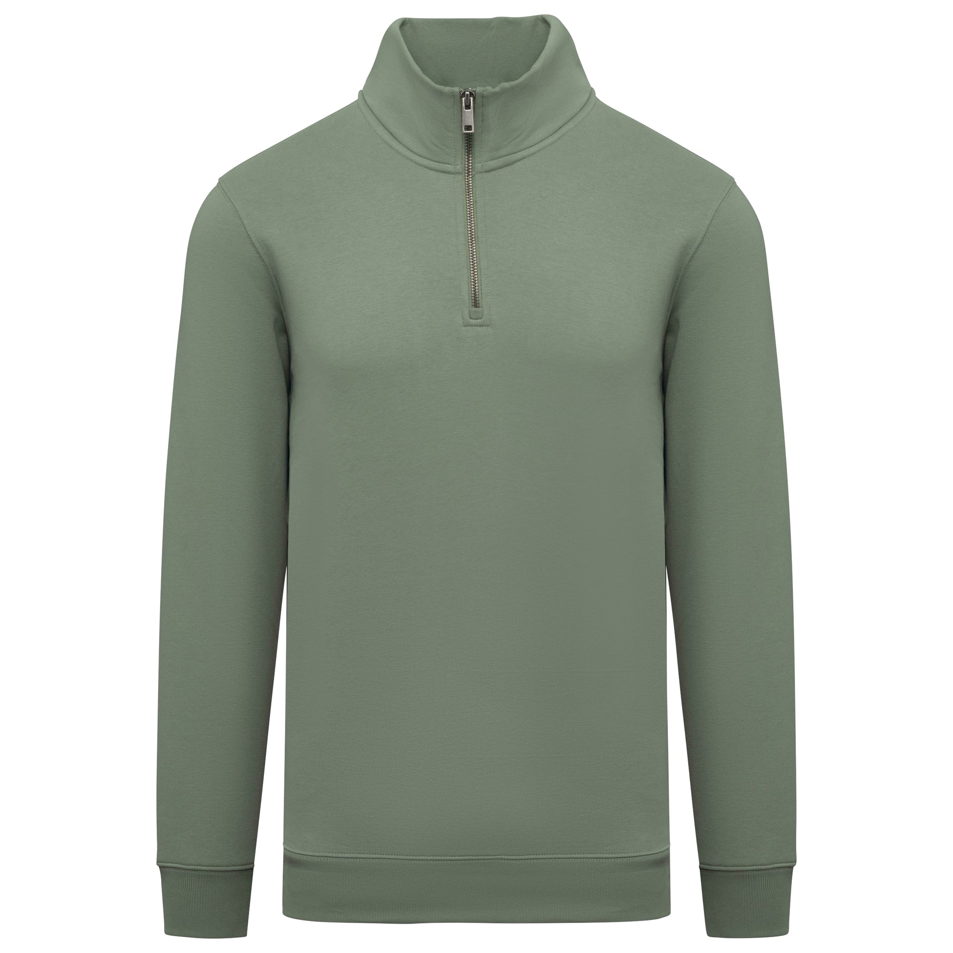 Duurzame herensweater met opstaande ritskraag