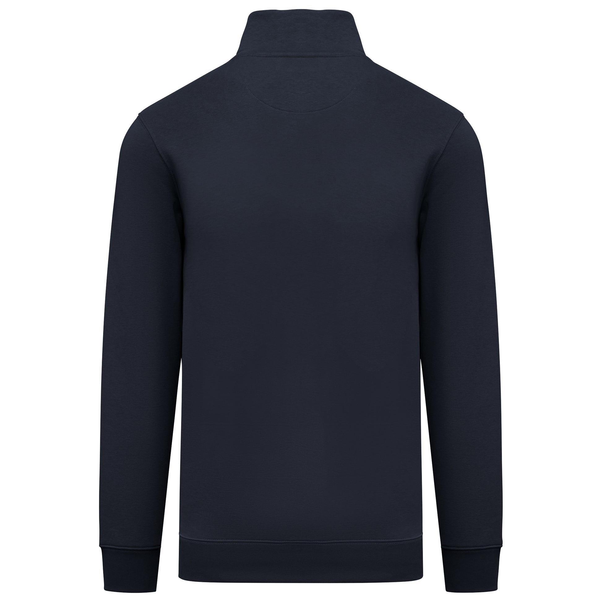 Duurzame herensweater met opstaande ritskraag