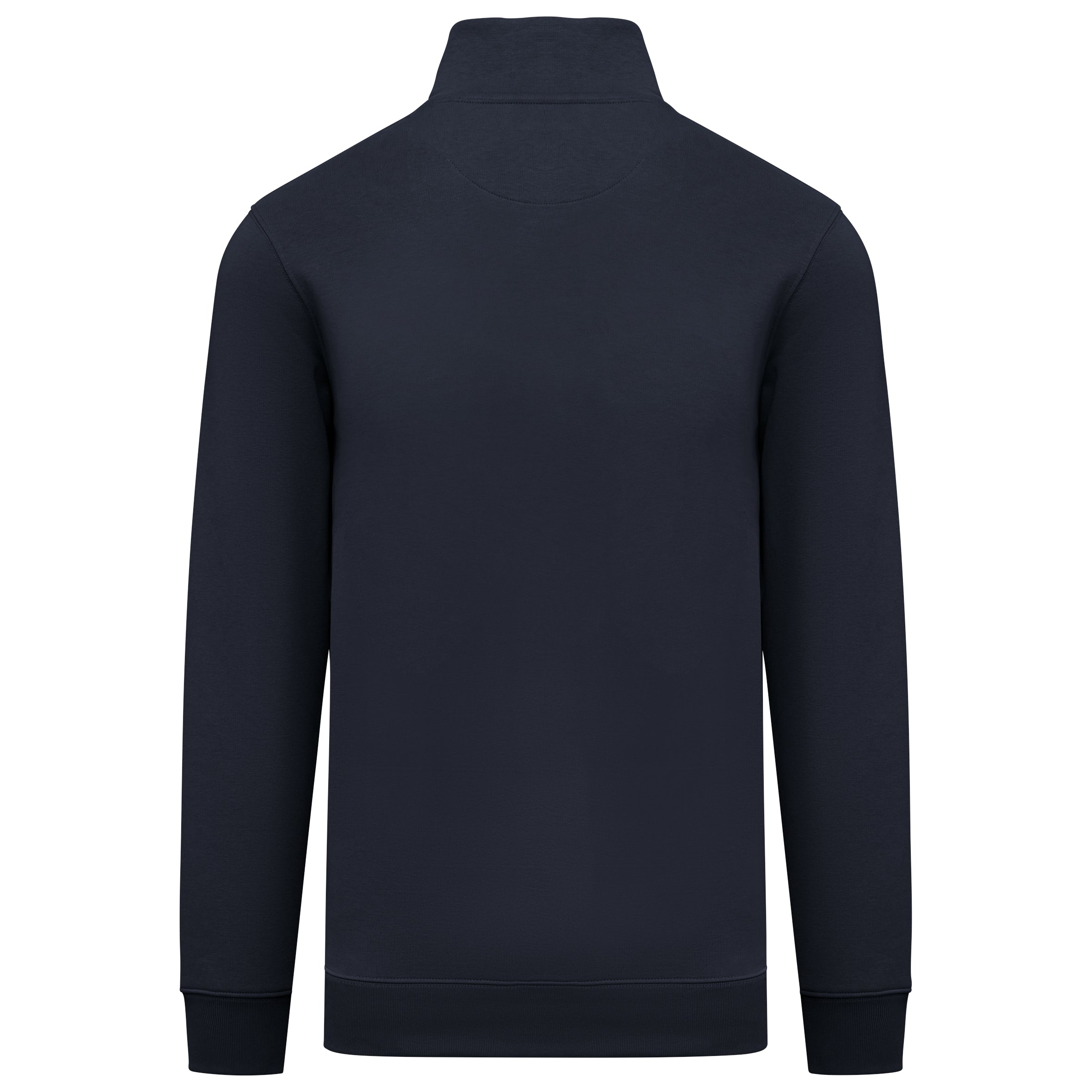 Duurzame herensweater met opstaande ritskraag