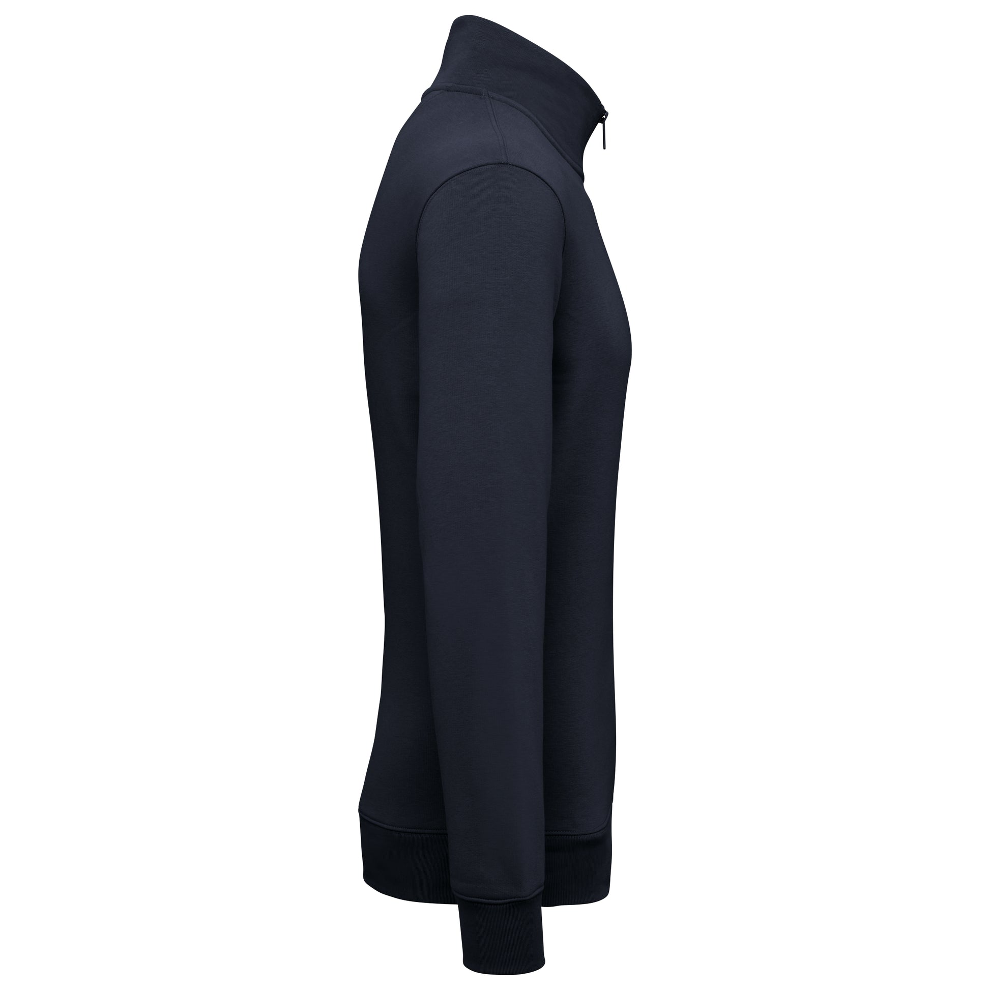 Duurzame herensweater met opstaande ritskraag