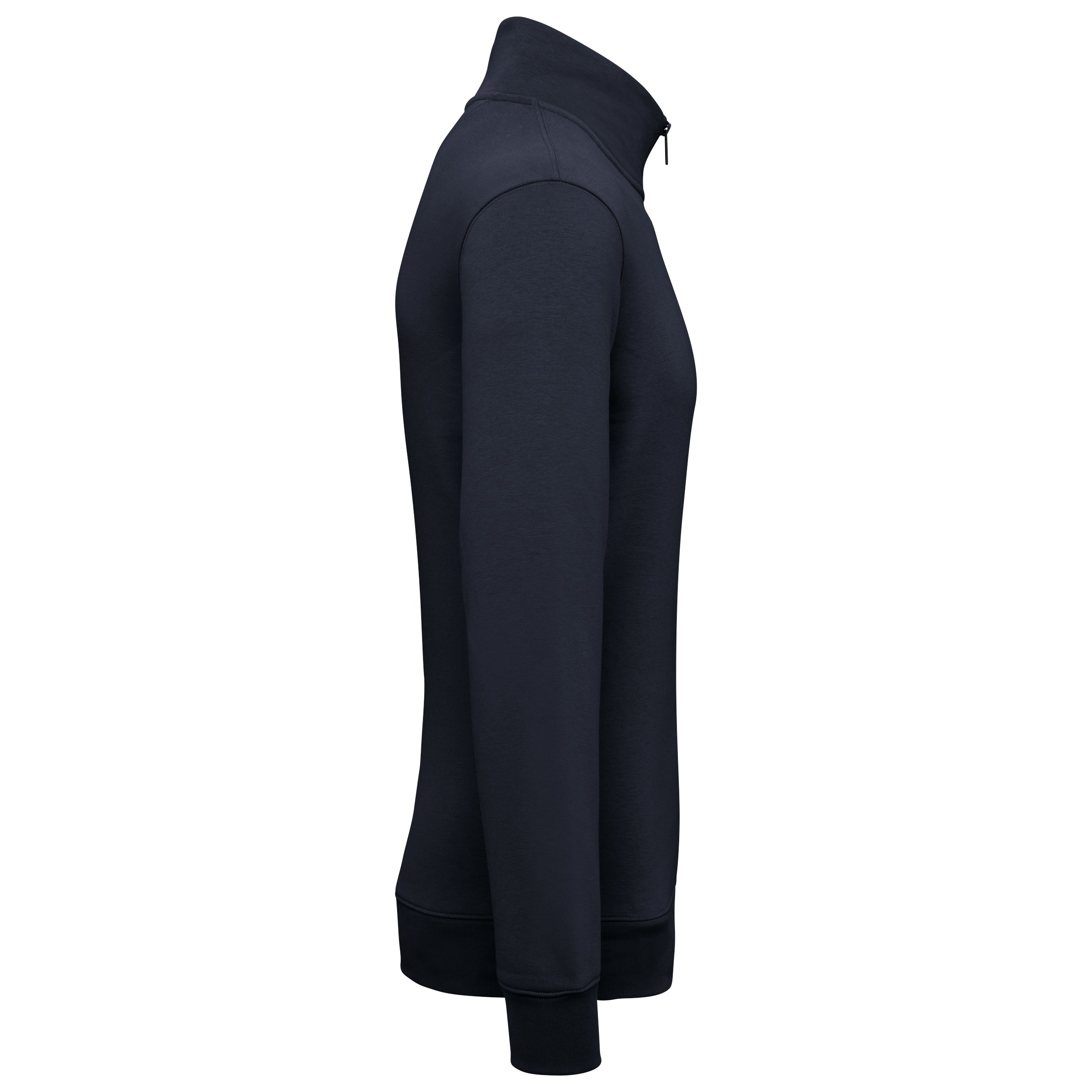 Duurzame herensweater met opstaande ritskraag