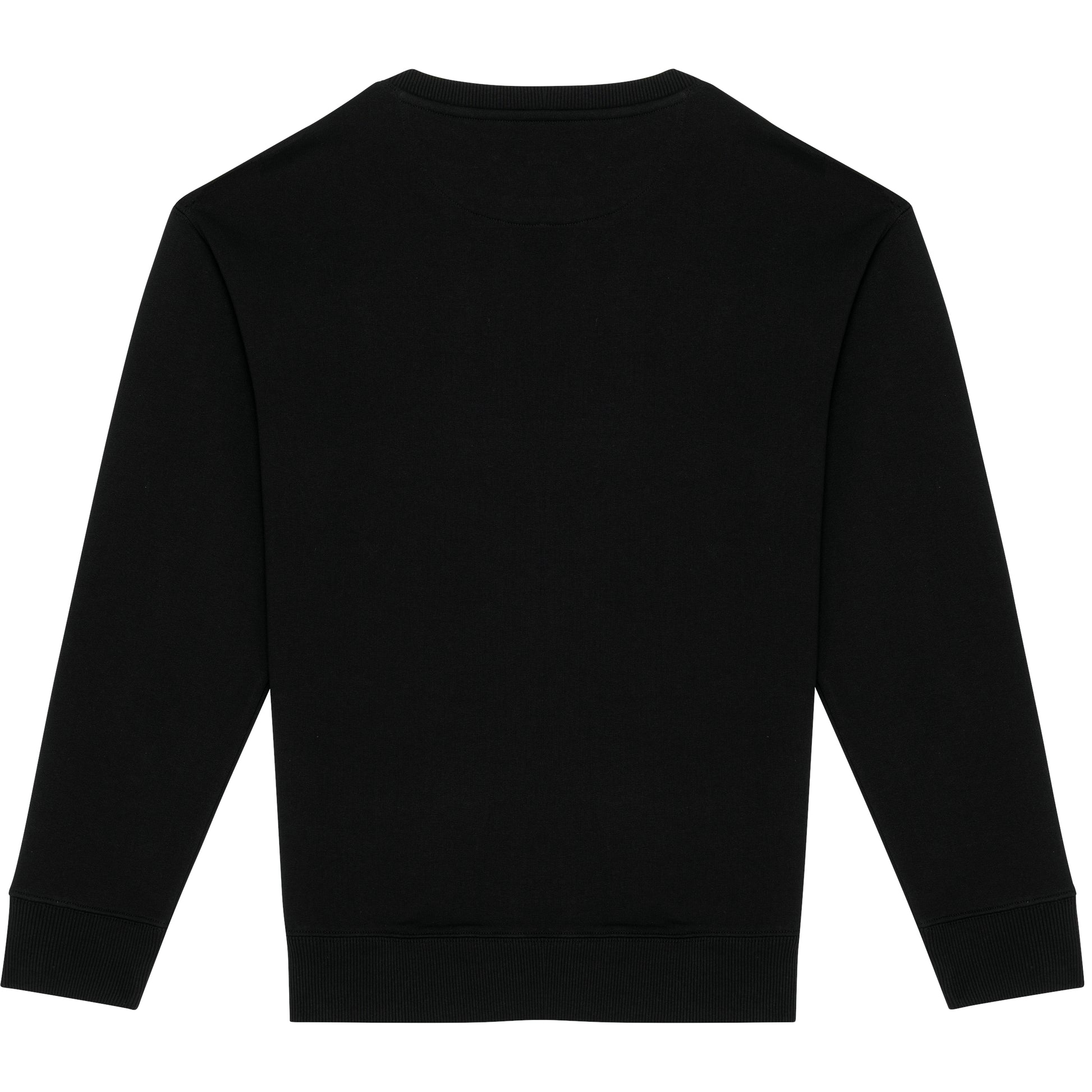 Ecologische sweater met ronde hals en afhangende mouwen French Terry