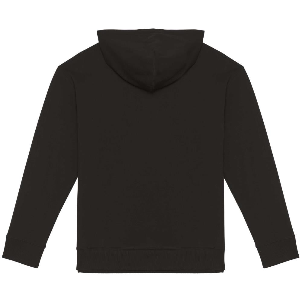 Ecologische uniseks sweater met capuchon en afhangende mouwen French Terry