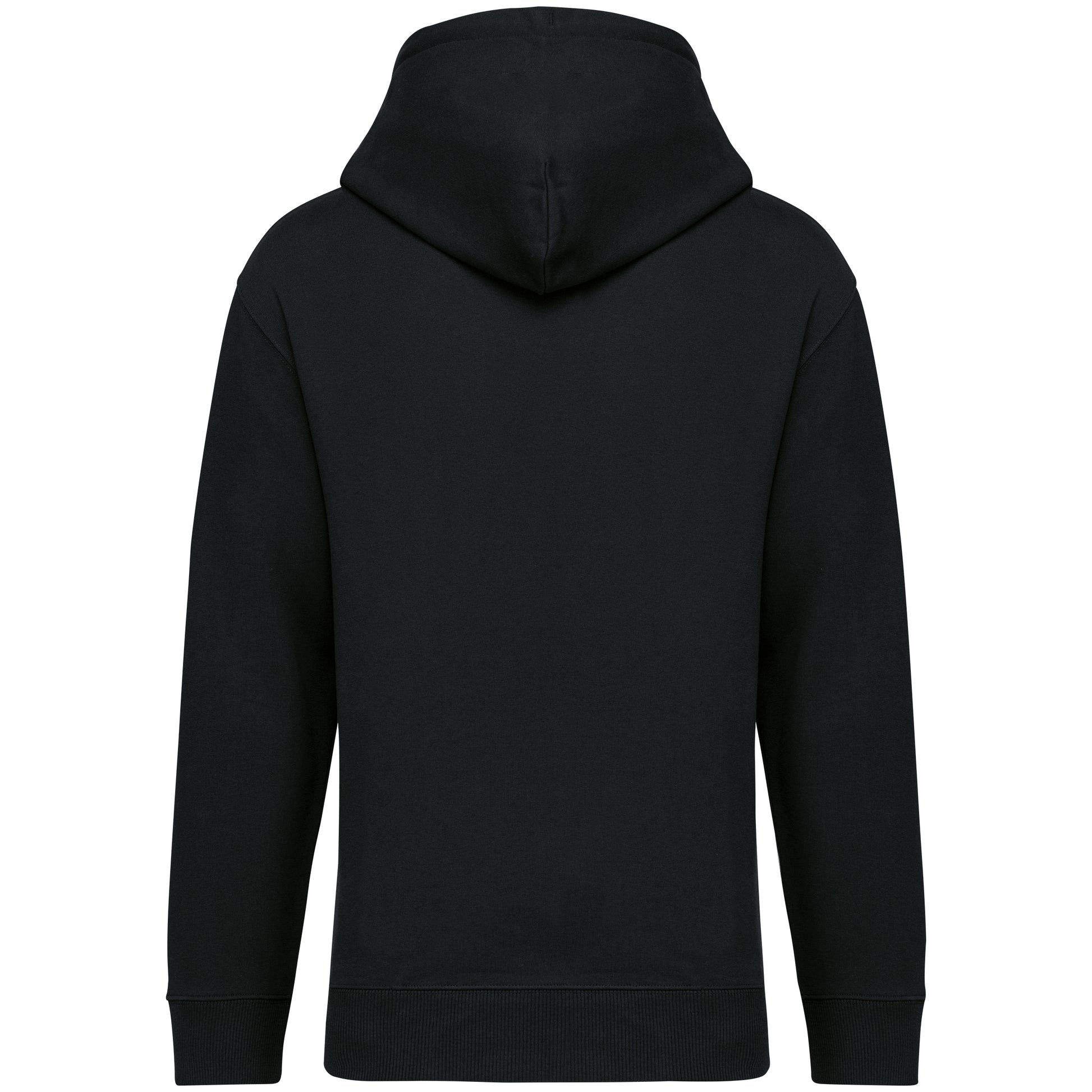Ecologische uniseks sweater met capuchon en afhangende mouwen French Terry