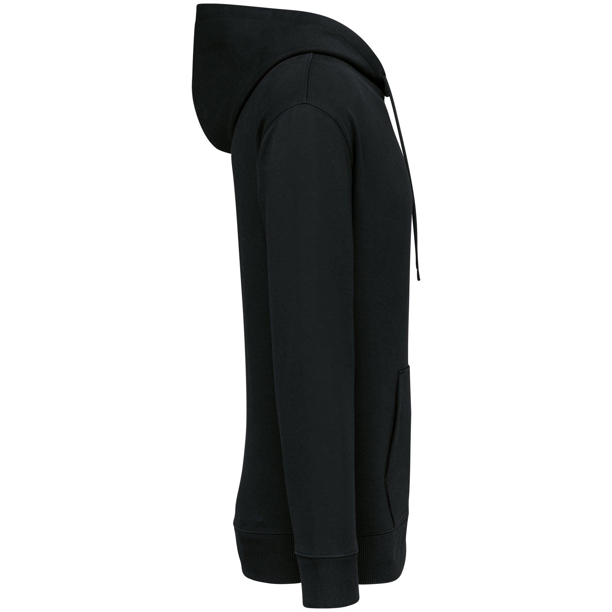 Ecologische uniseks sweater met capuchon en afhangende mouwen French Terry