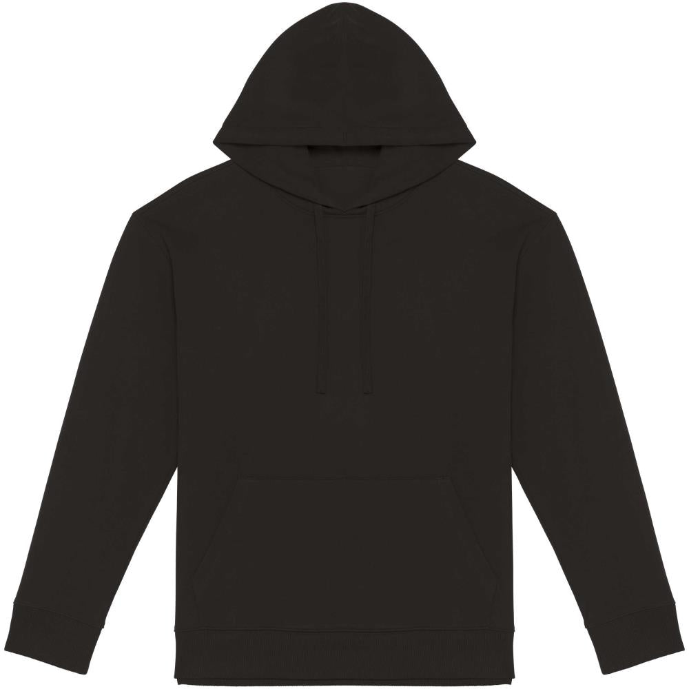 Ecologische uniseks sweater met capuchon en afhangende mouwen French Terry