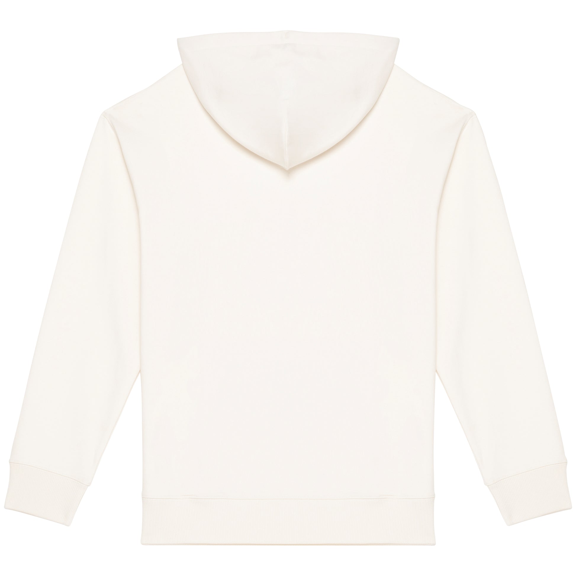 Ecologische uniseks sweater met capuchon en afhangende mouwen French Terry
