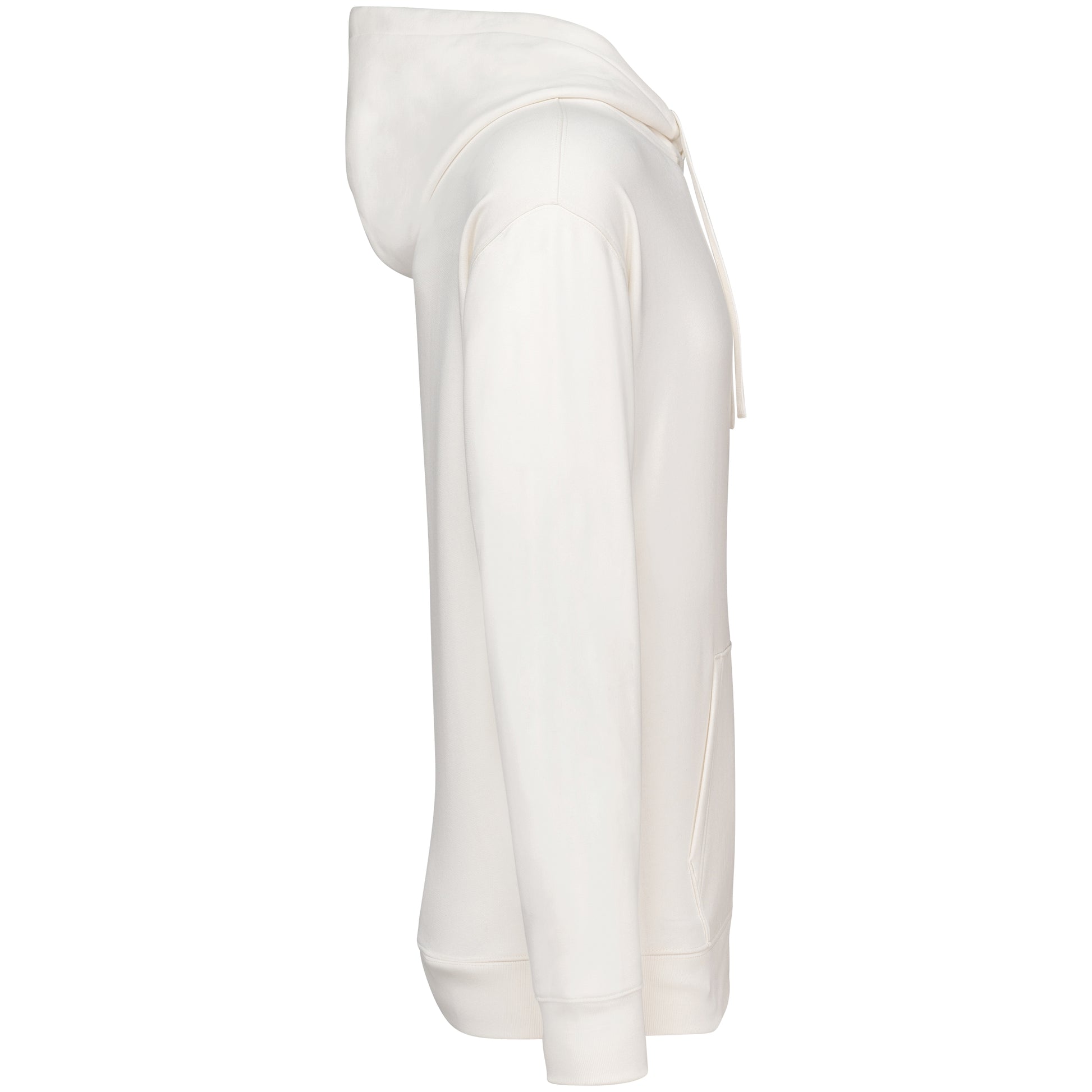 Ecologische uniseks sweater met capuchon en afhangende mouwen French Terry