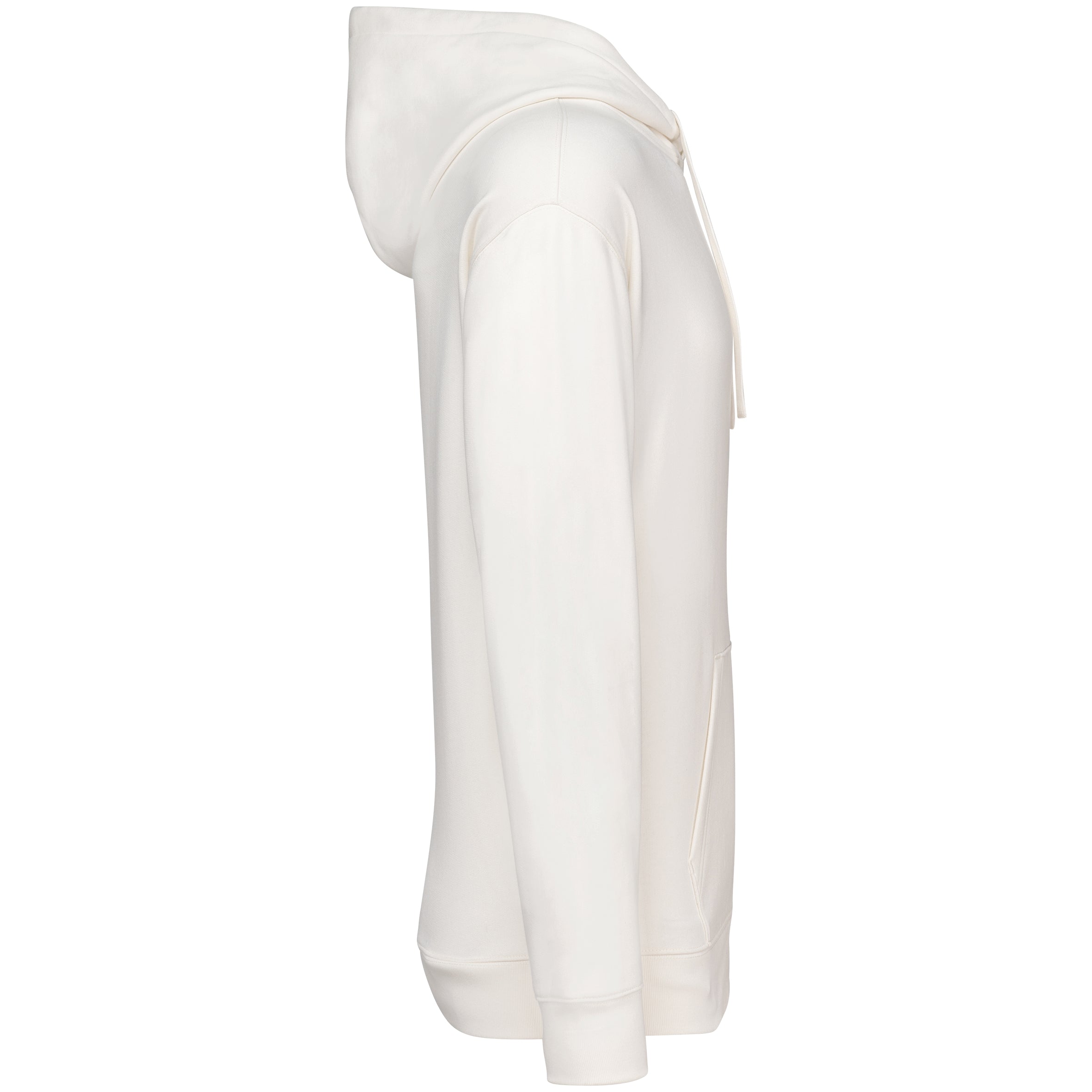 Ecologische uniseks sweater met capuchon en afhangende mouwen French Terry