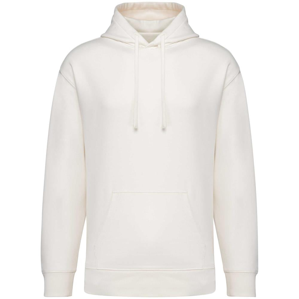 Ecologische uniseks sweater met capuchon en afhangende mouwen French Terry