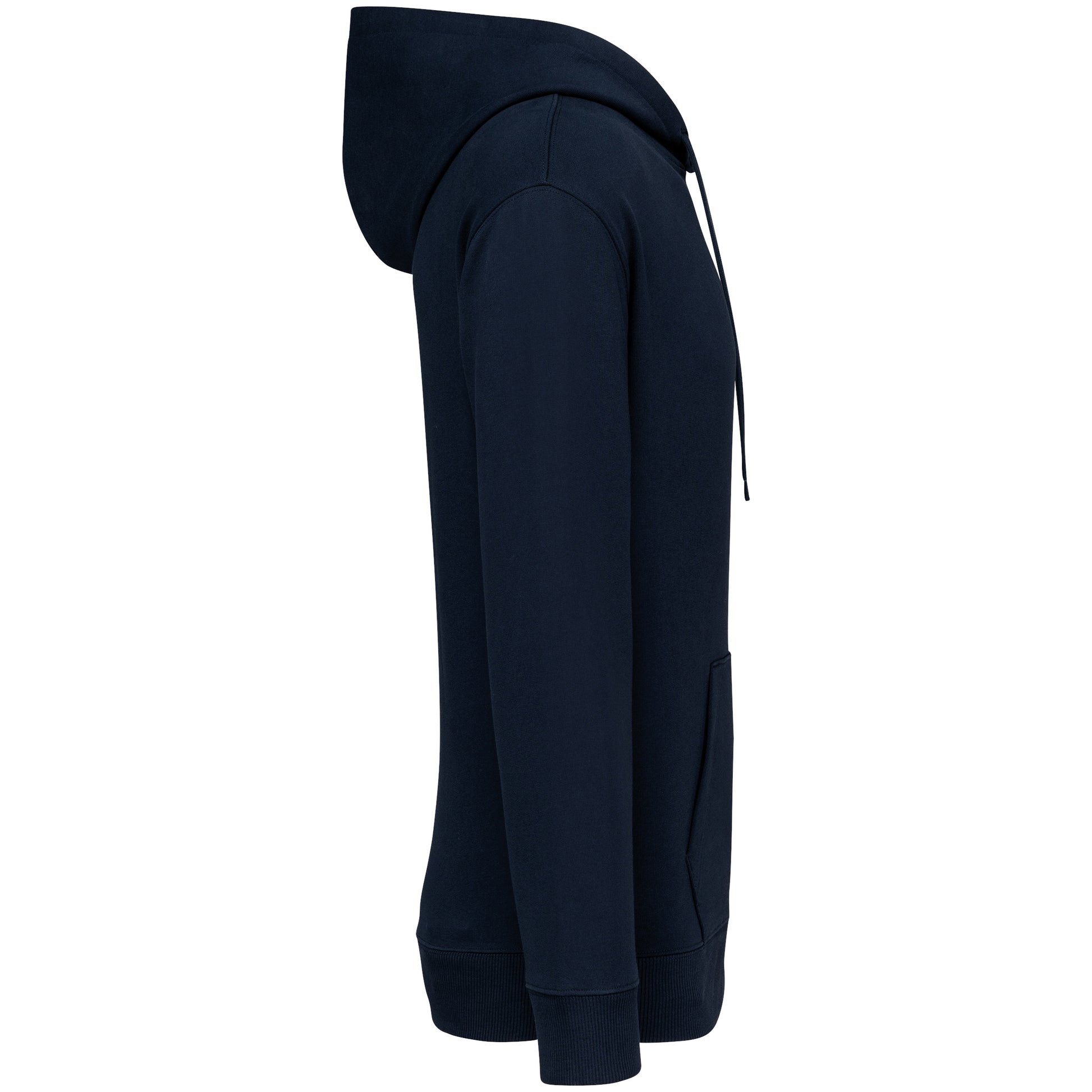 Ecologische uniseks sweater met capuchon en afhangende mouwen French Terry