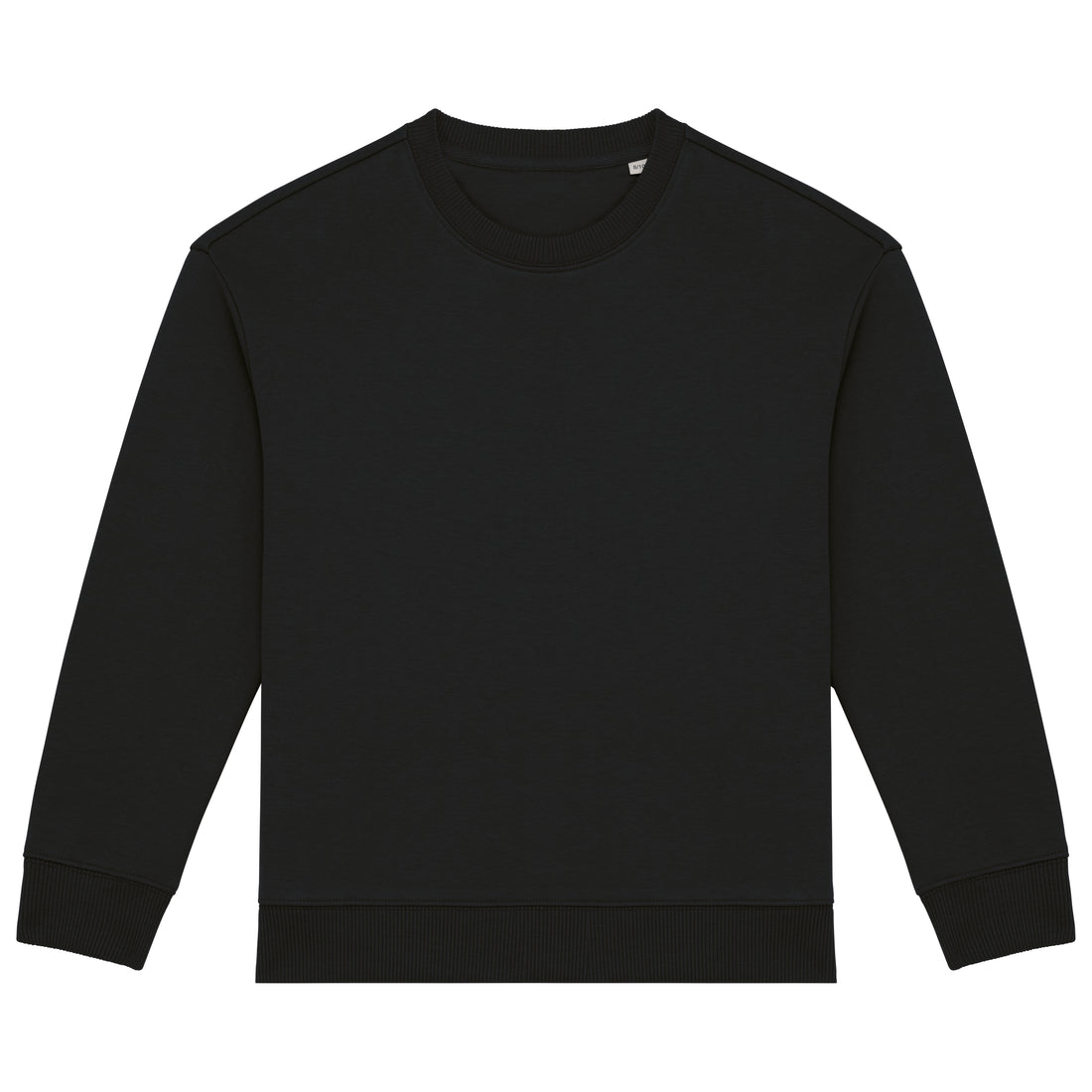 Ecologische cropped kindersweater met ronde hals