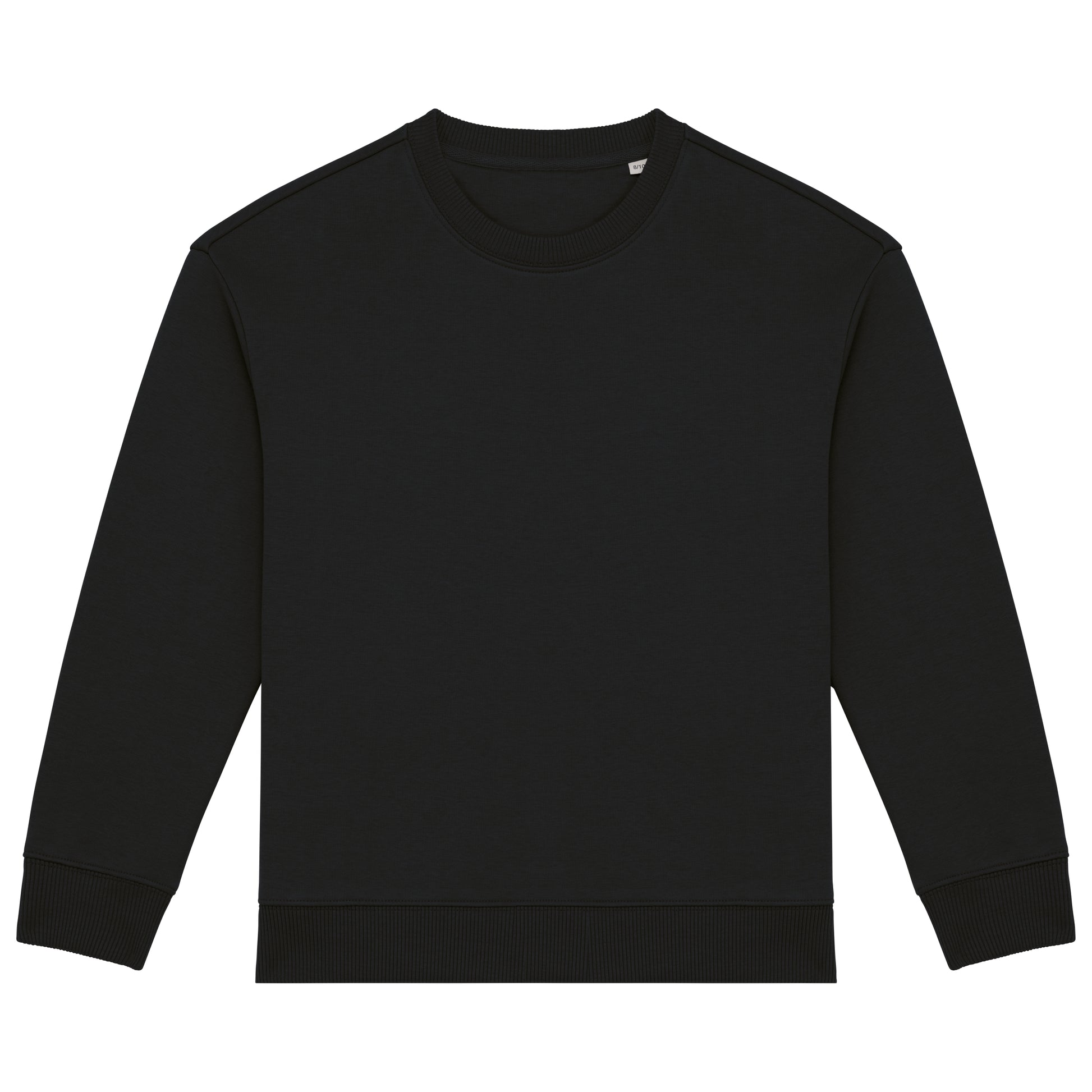 Ecologische cropped kindersweater met ronde hals