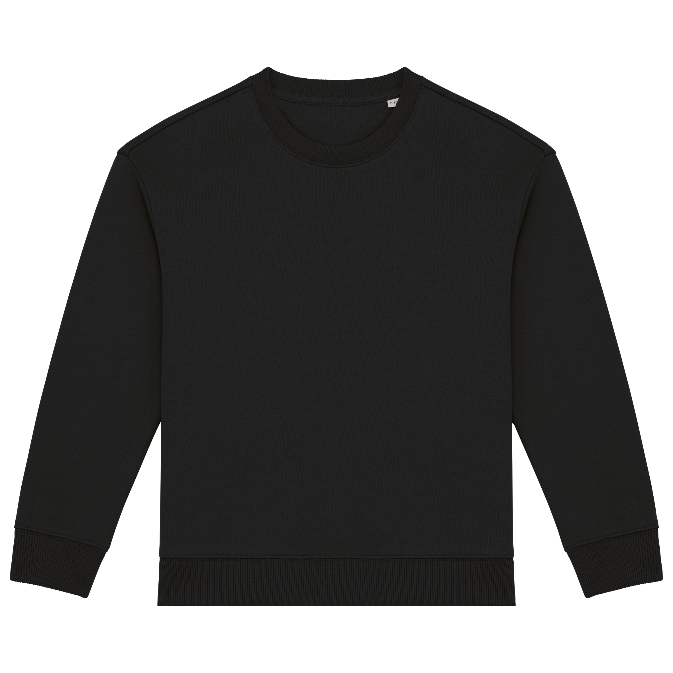 Ecologische cropped kindersweater met ronde hals
