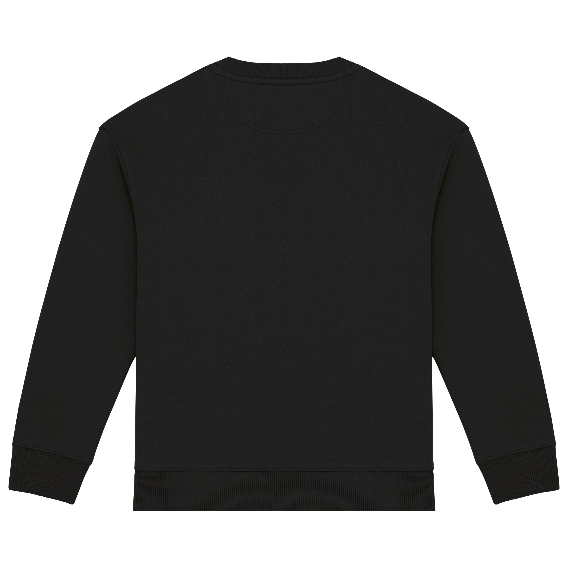 Ecologische cropped kindersweater met ronde hals