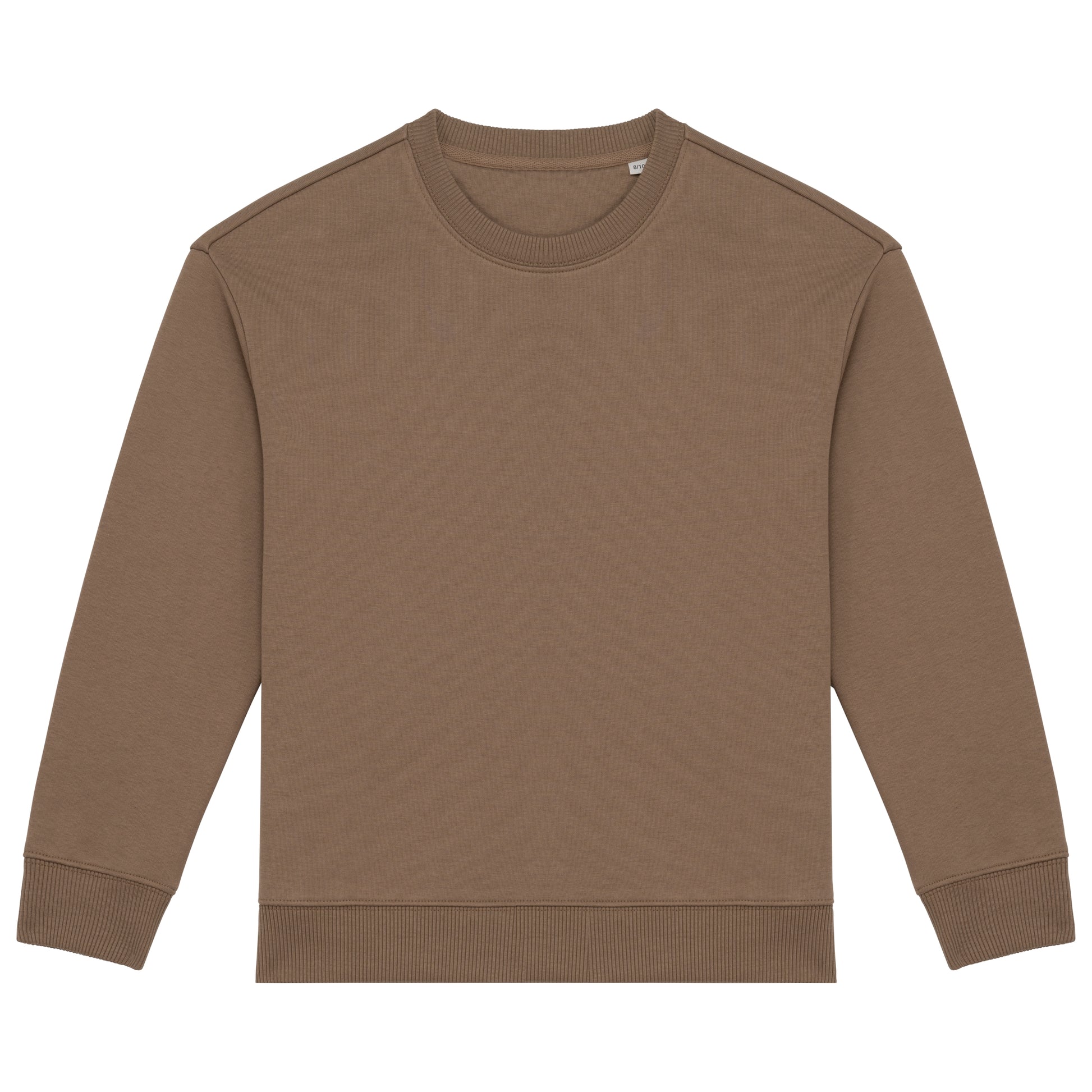 Ecologische cropped kindersweater met ronde hals