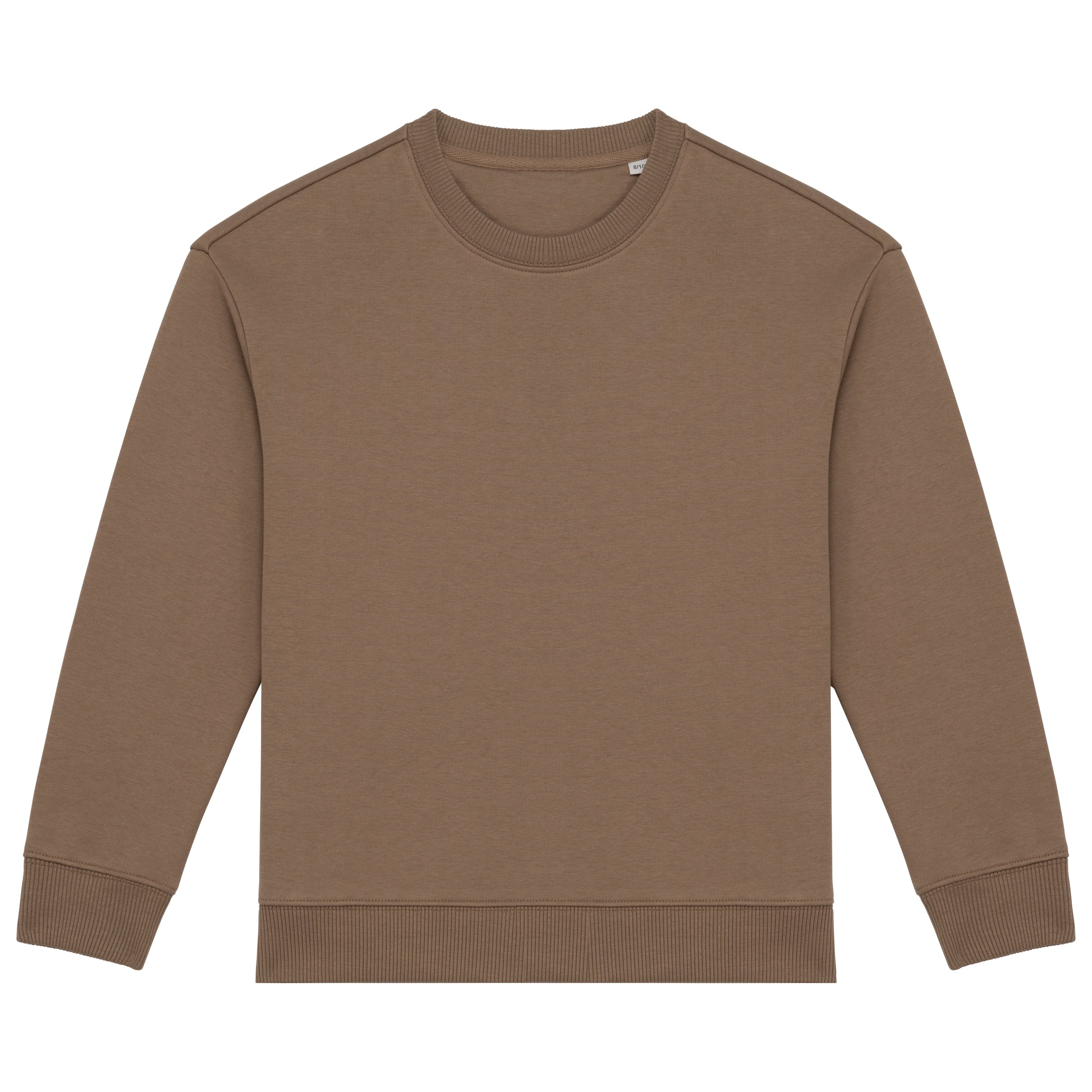 Ecologische cropped kindersweater met ronde hals