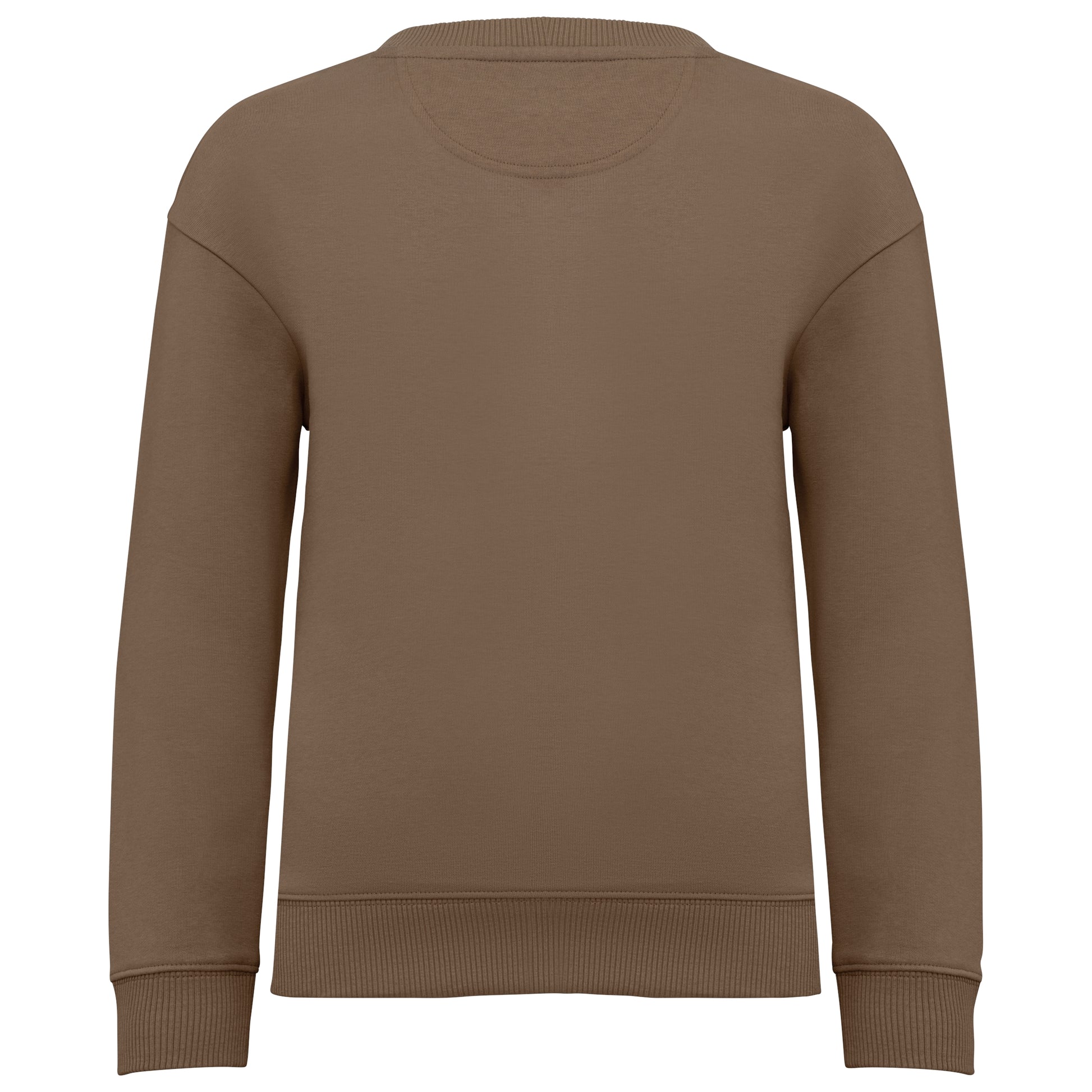 Ecologische cropped kindersweater met ronde hals