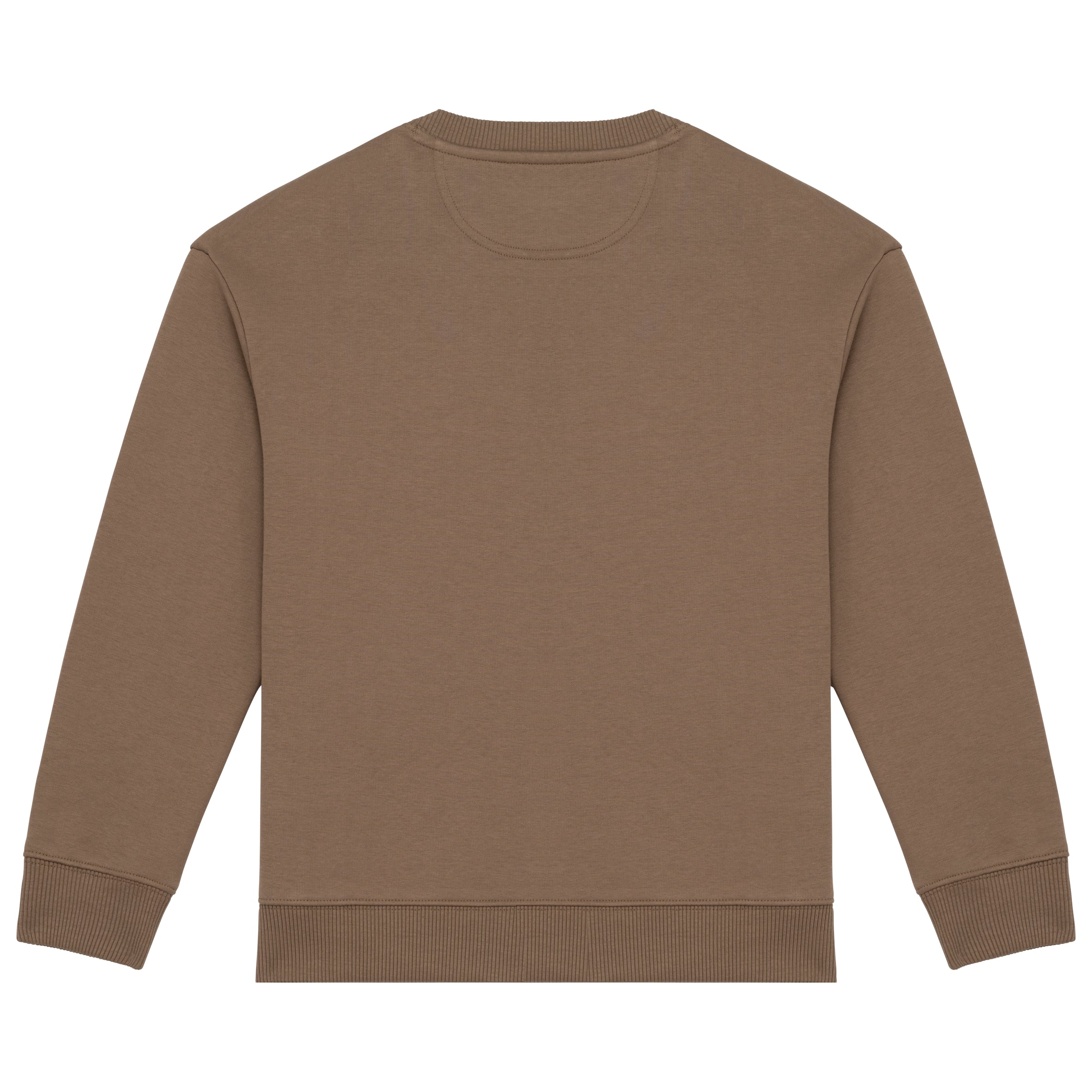 Ecologische cropped kindersweater met ronde hals