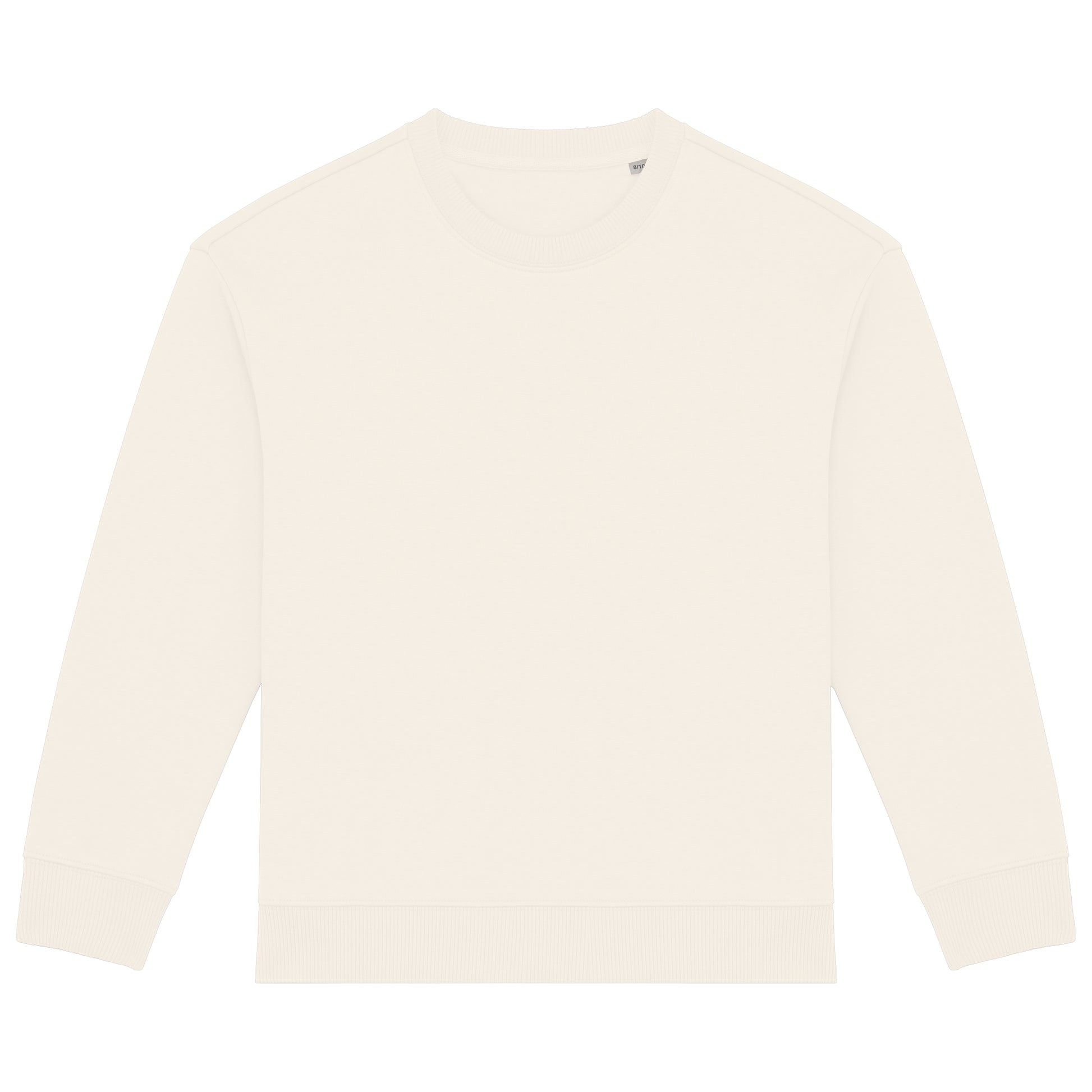 Ecologische cropped kindersweater met ronde hals