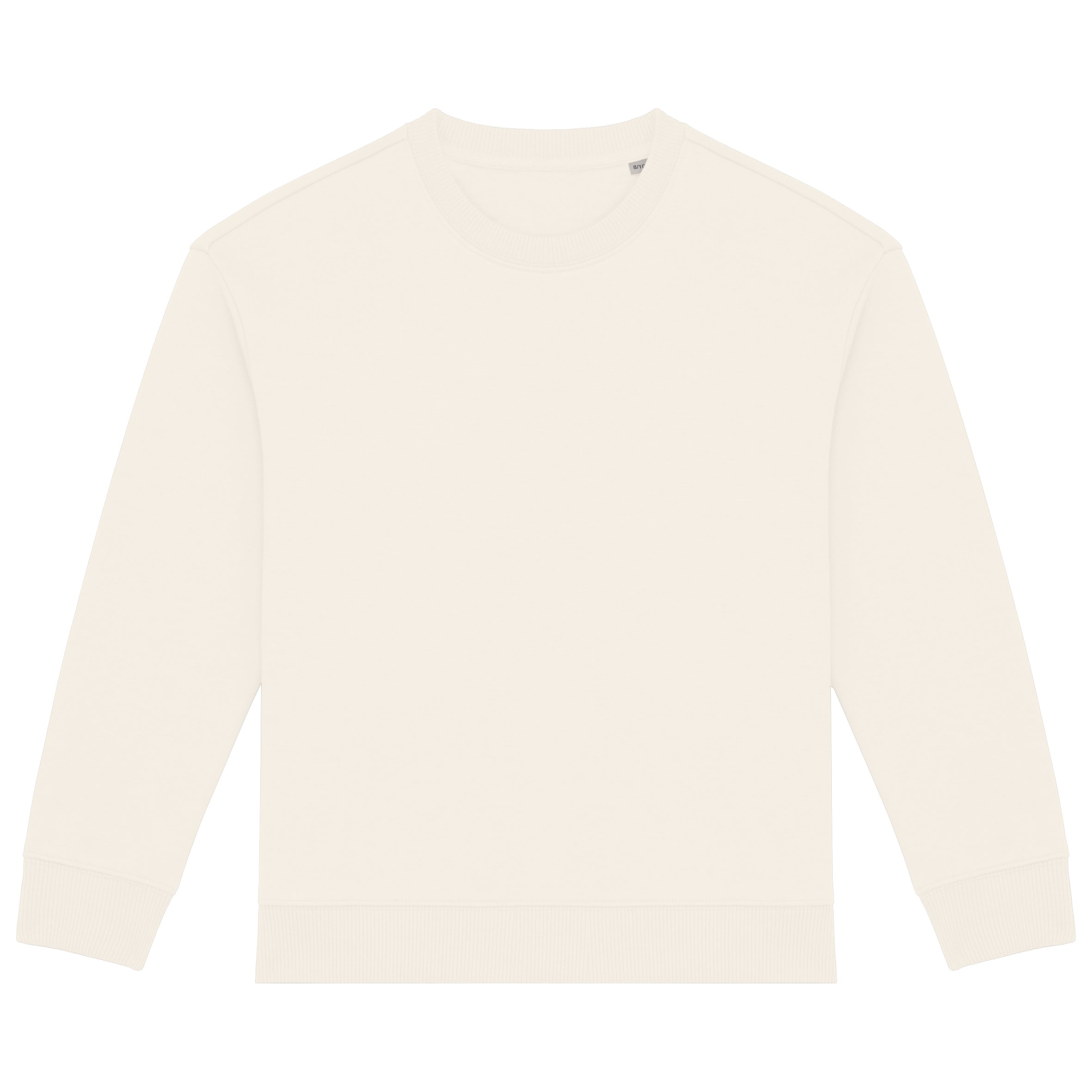Ecologische cropped kindersweater met ronde hals