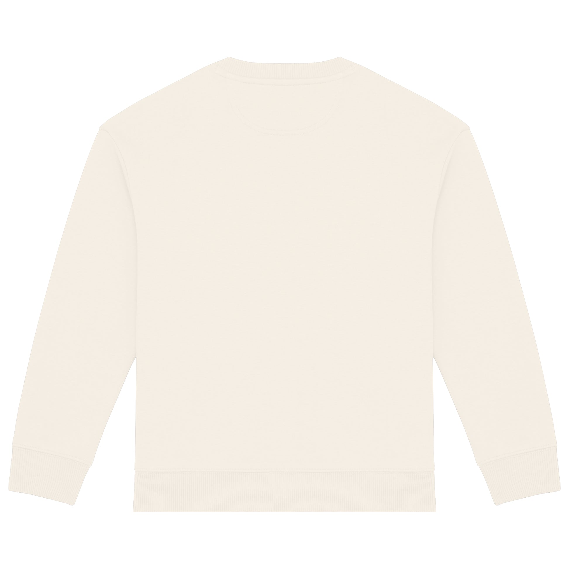 Ecologische cropped kindersweater met ronde hals