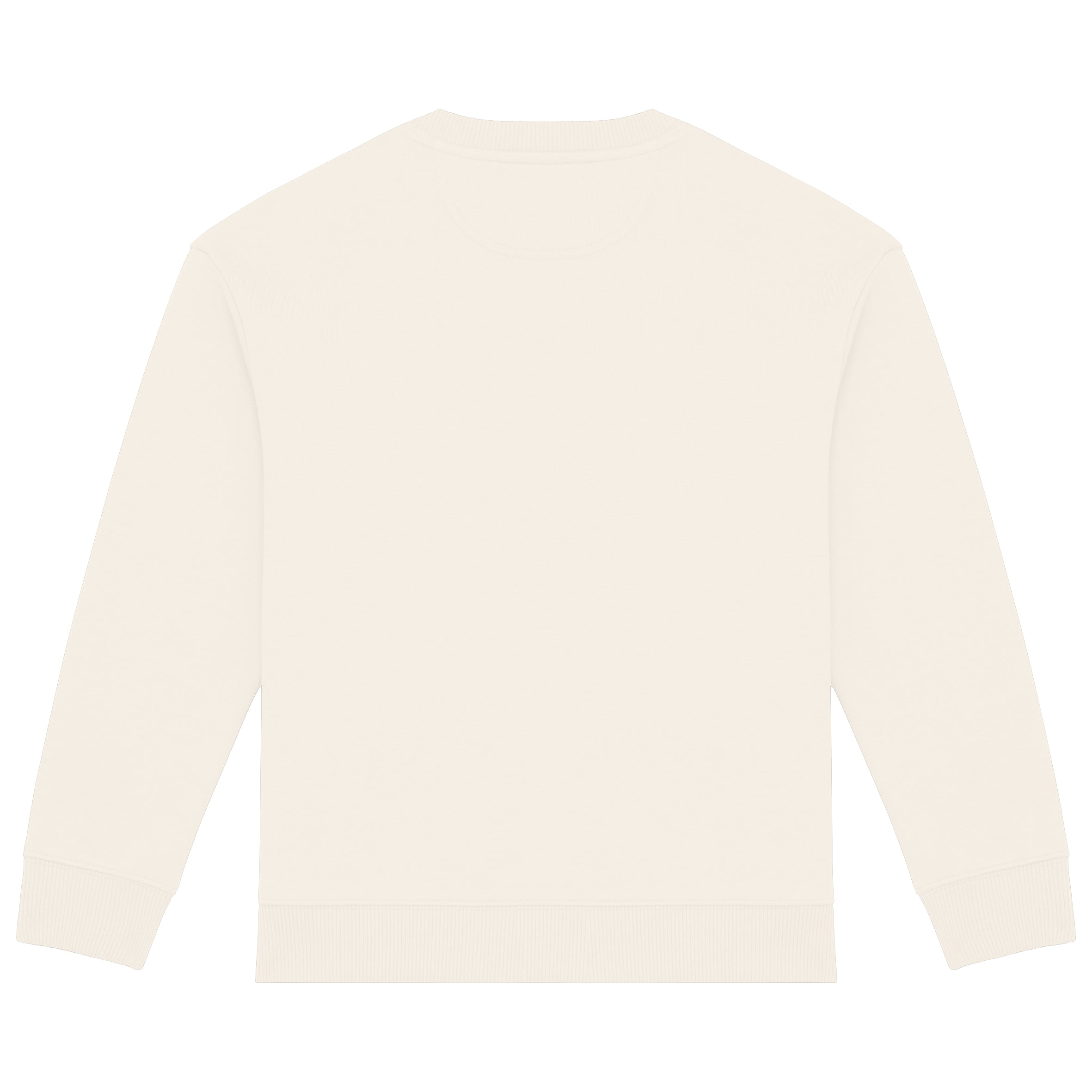 Ecologische cropped kindersweater met ronde hals