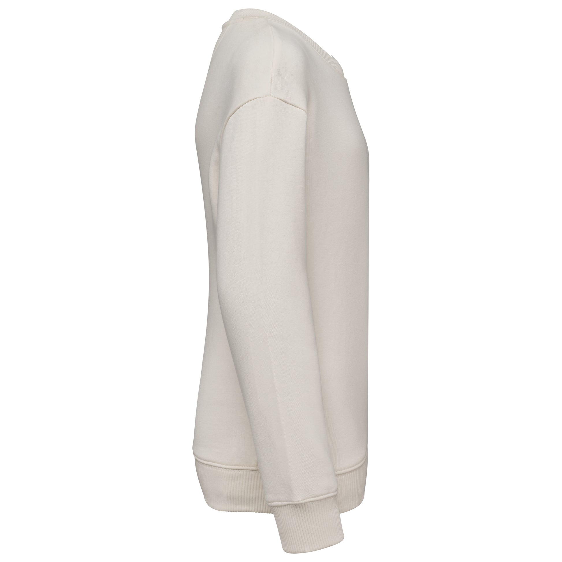 Ecologische cropped kindersweater met ronde hals