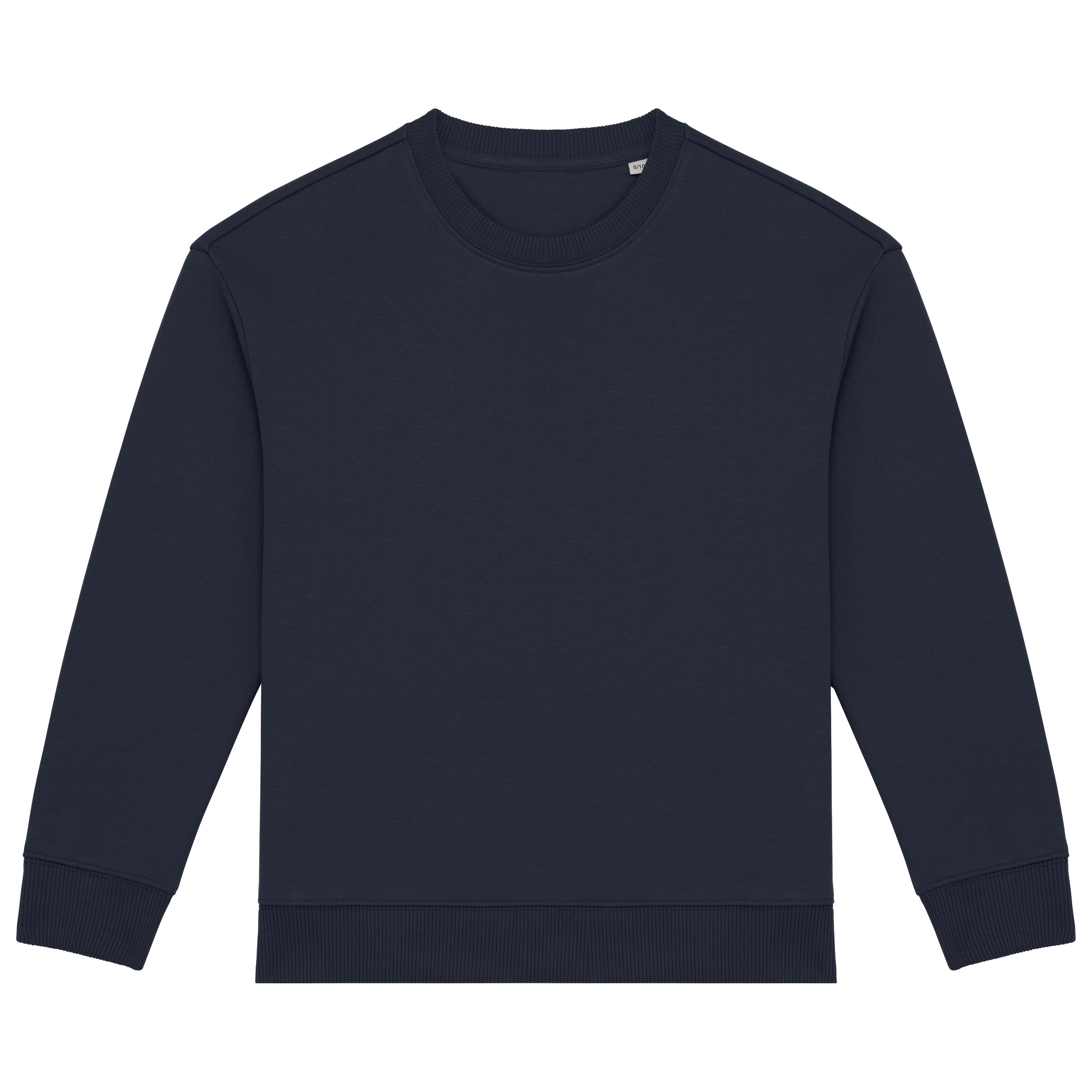 Ecologische cropped kindersweater met ronde hals