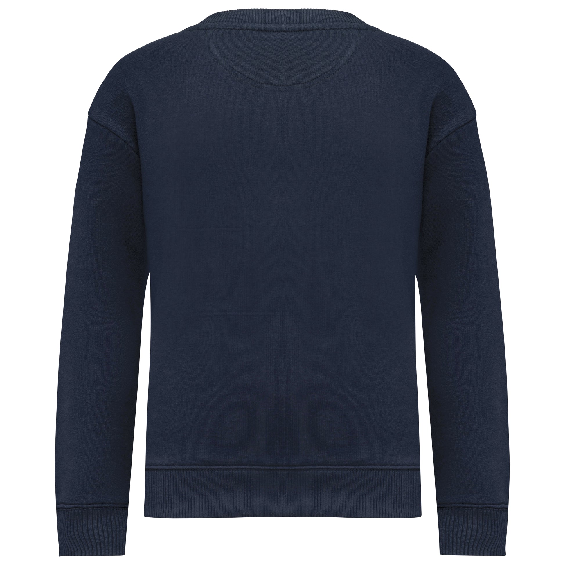 Ecologische cropped kindersweater met ronde hals