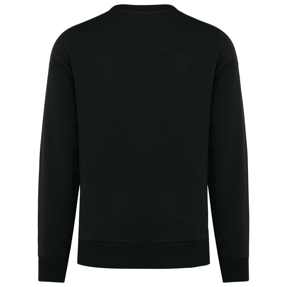 Ecologische oversized uniseks sweater met ronde hals