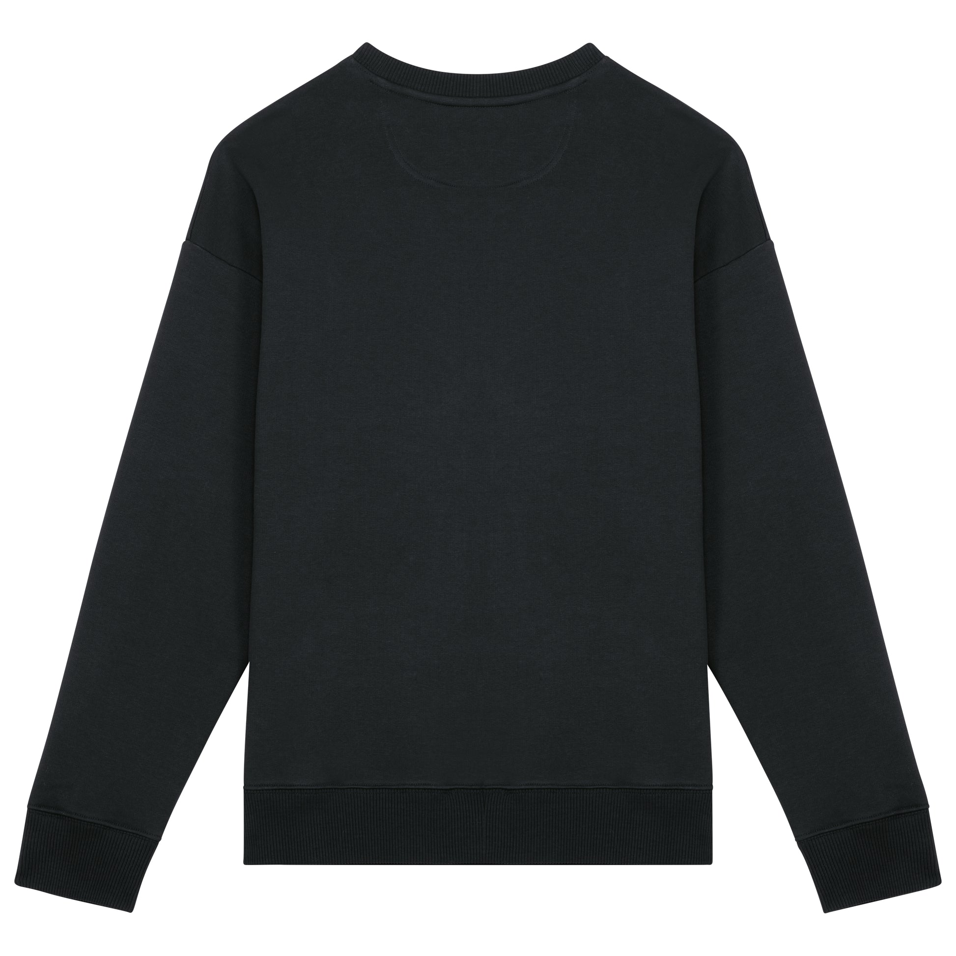 Ecologische oversized uniseks sweater met ronde hals